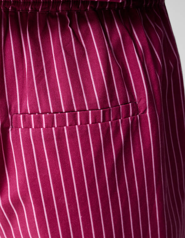 Nadelstreifenshort Dunkelrosa SHOEBY WOMEN