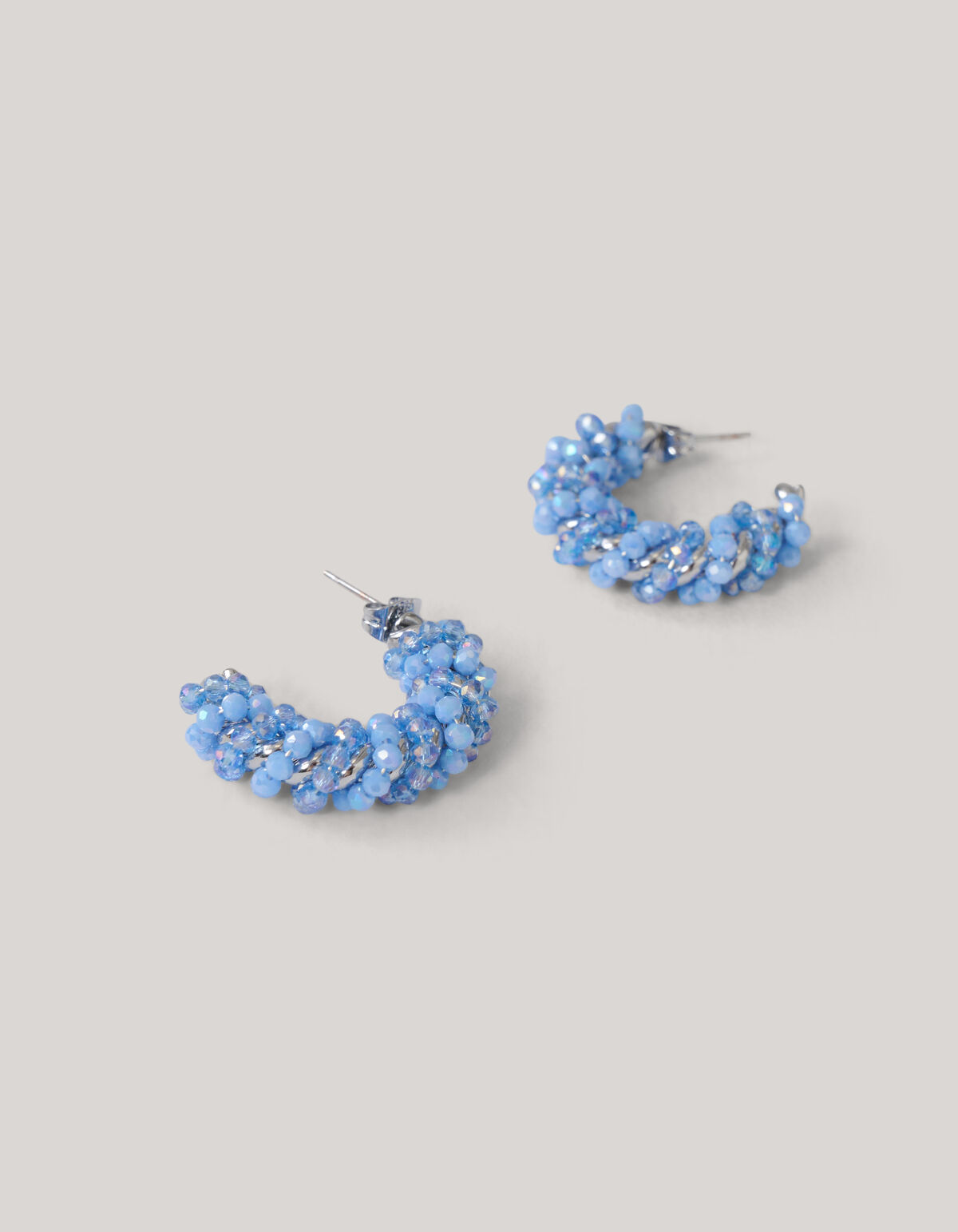 Perlenohrringe Blau SHOEBY ACCESSOIRES