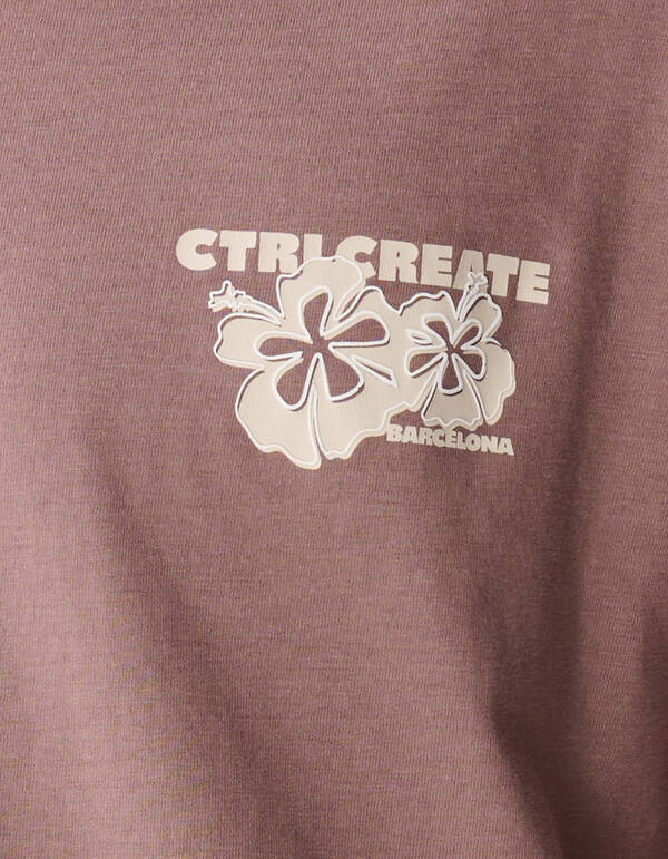 Create Artwork T-Shirt Taupe SHOEBY BOYS