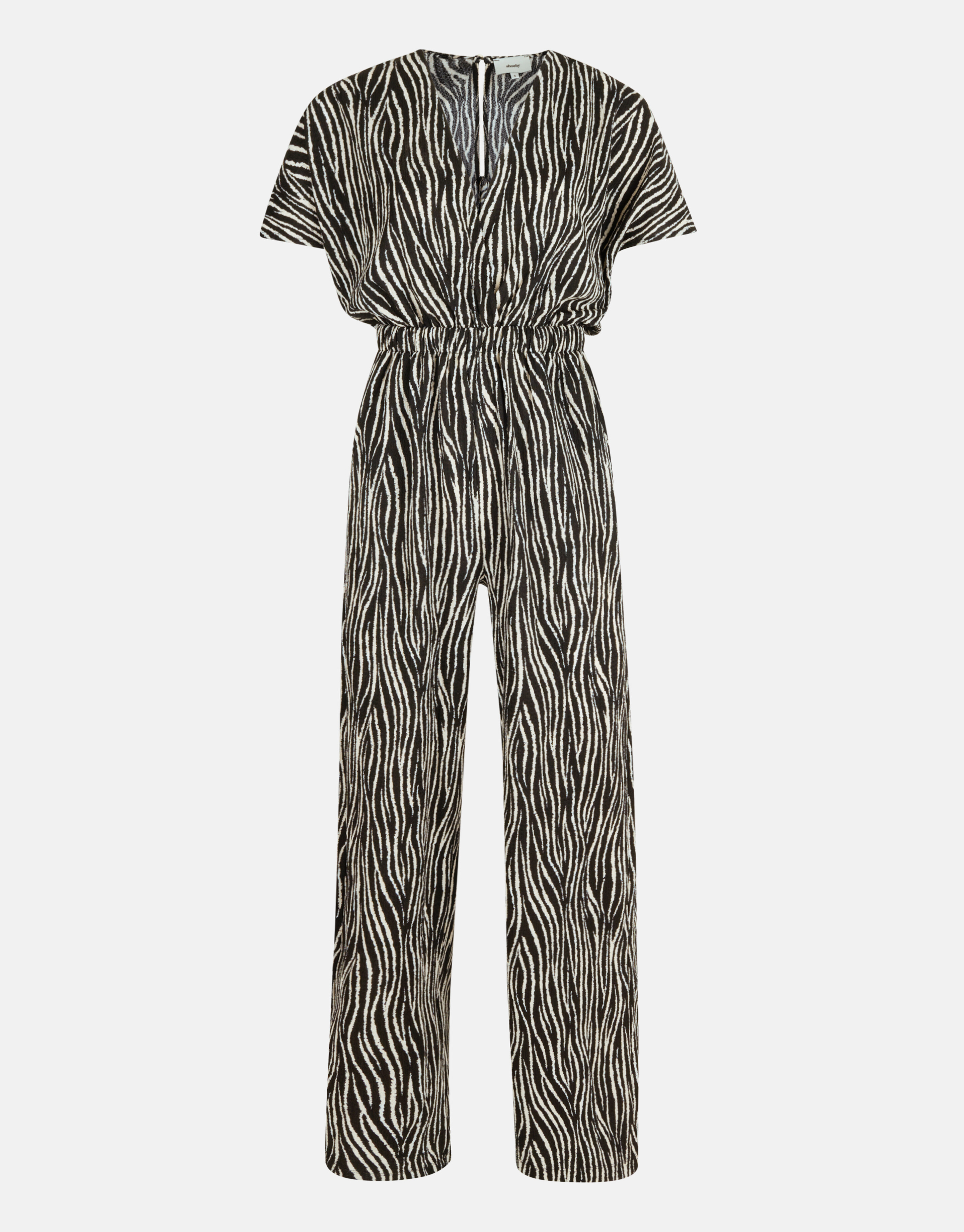 Crinkle Jumpsuit Schwarz/Weiß SHOEBY WOMEN
