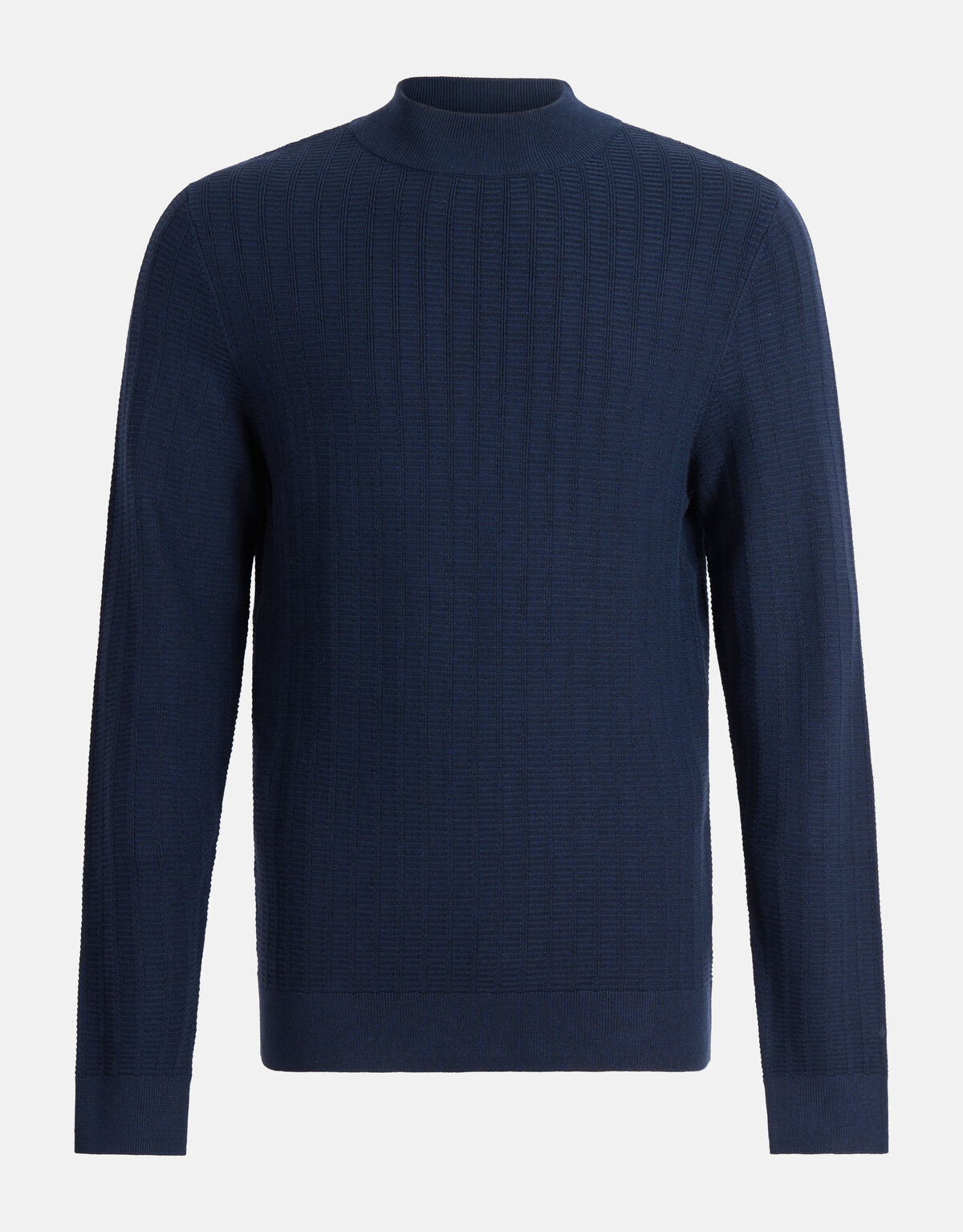 Struktur Pullover Dunkelblau SHOEBY MEN
