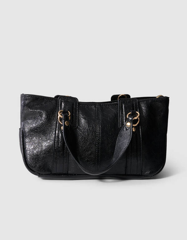 Vintage Ring Tasche Schwarz SHOEBY ACCESSOIRES