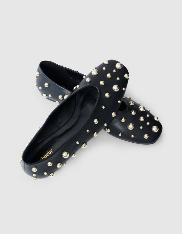 Nieten Ballerinas Schwarz SHOEBY SHOES