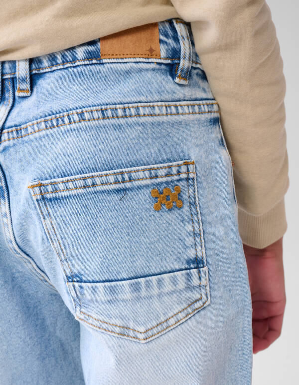 Tapered Fit Jeans gebleicht SHOEBY BOYS