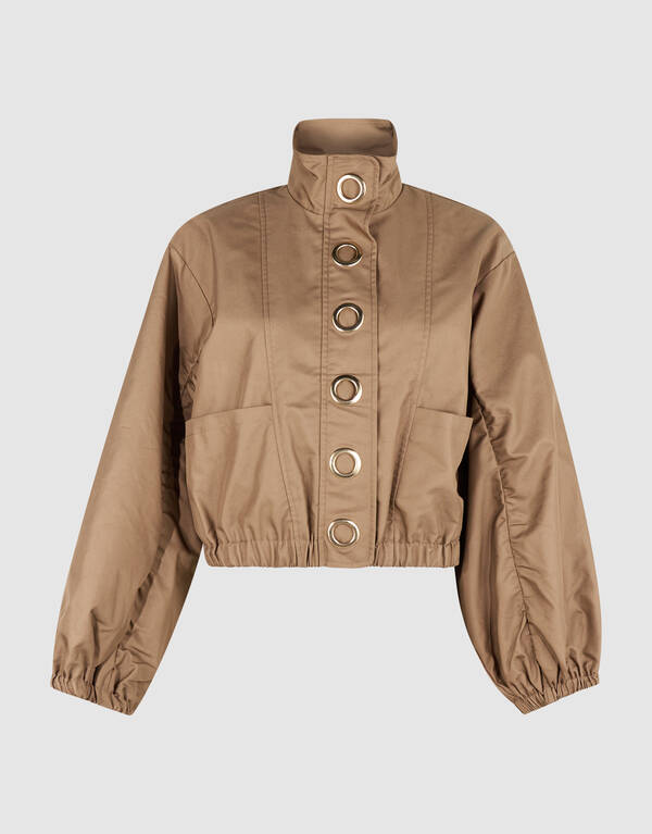 Cargo Eyelet Jacke Camel SHOEBY WOMEN
