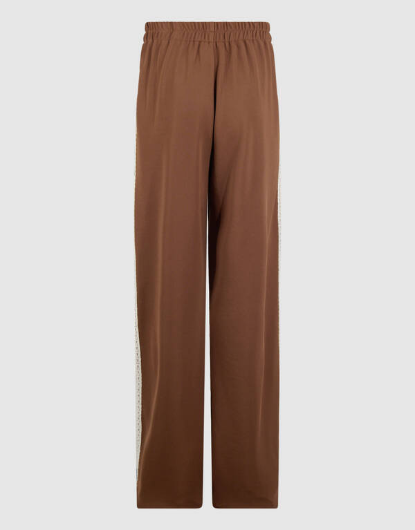 Sportliche Hose mit weitem Bein, Braun SHOEBY GIRLS