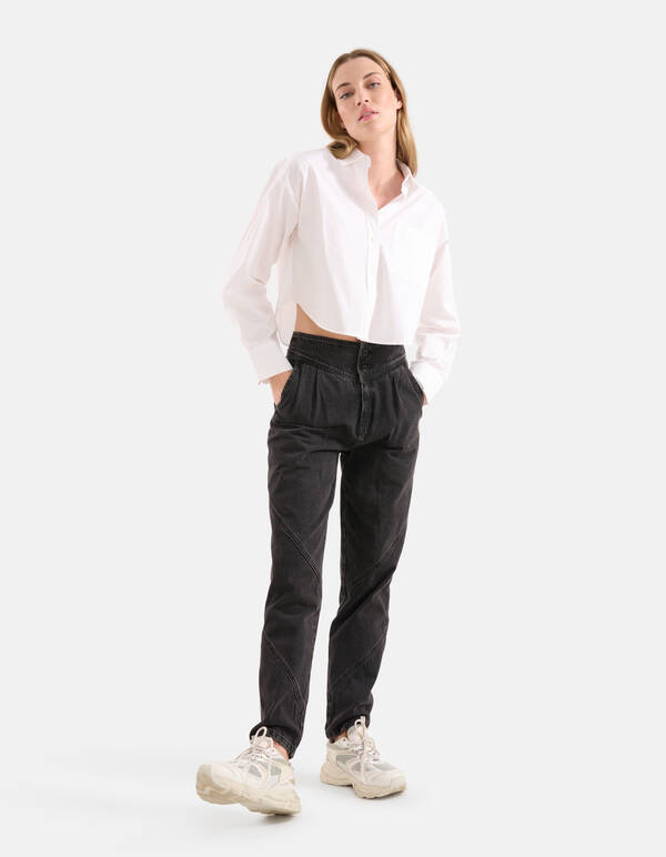 Diagonale Denim-Jeans Schwarz SHOEBY WOMEN