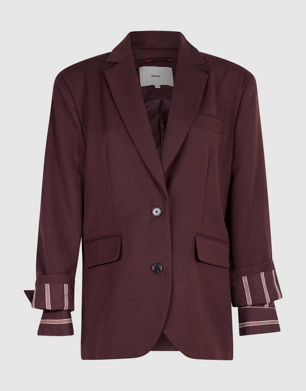 Double Layer Blazer Dunkelrot By Mieke SHOEBY WOMEN