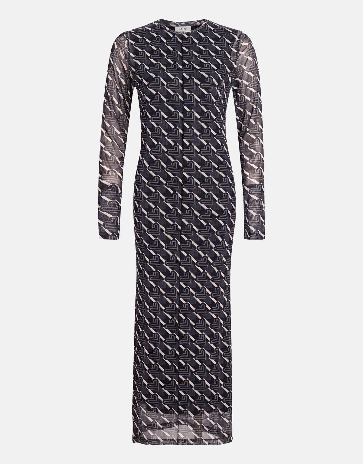 Mesh-Kleid Schwarz/Weiß SHOEBY WOMEN