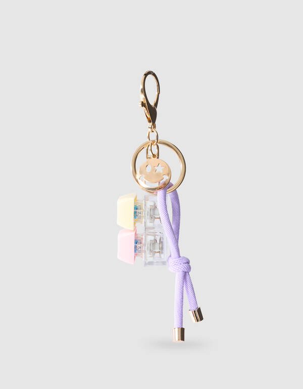 Smile Click Schl&uuml;sselanh&auml;nger Lila SHOEBY ACCESSOIRES