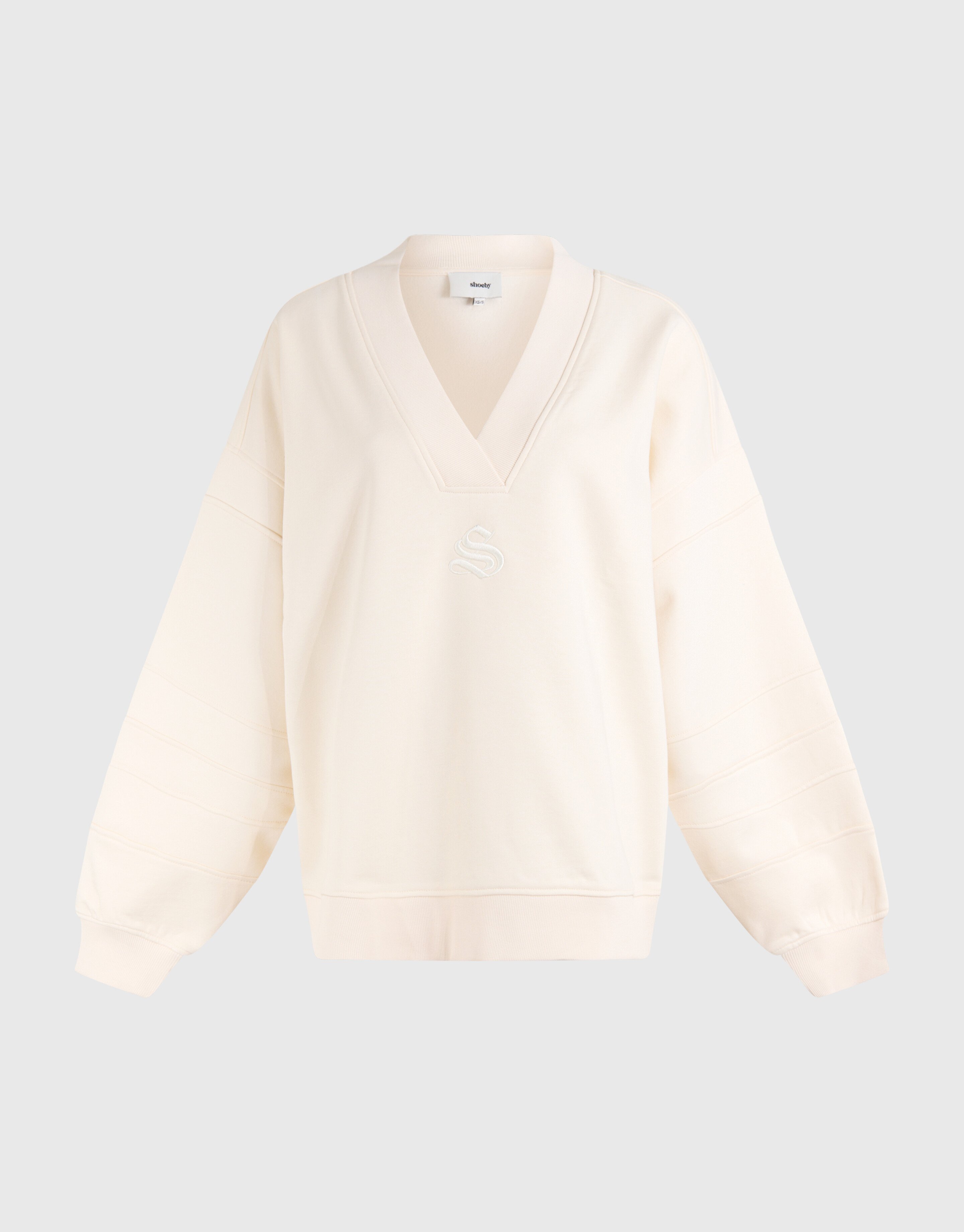 Varsity Logo Pullover Off White SHOEBY WOMEN