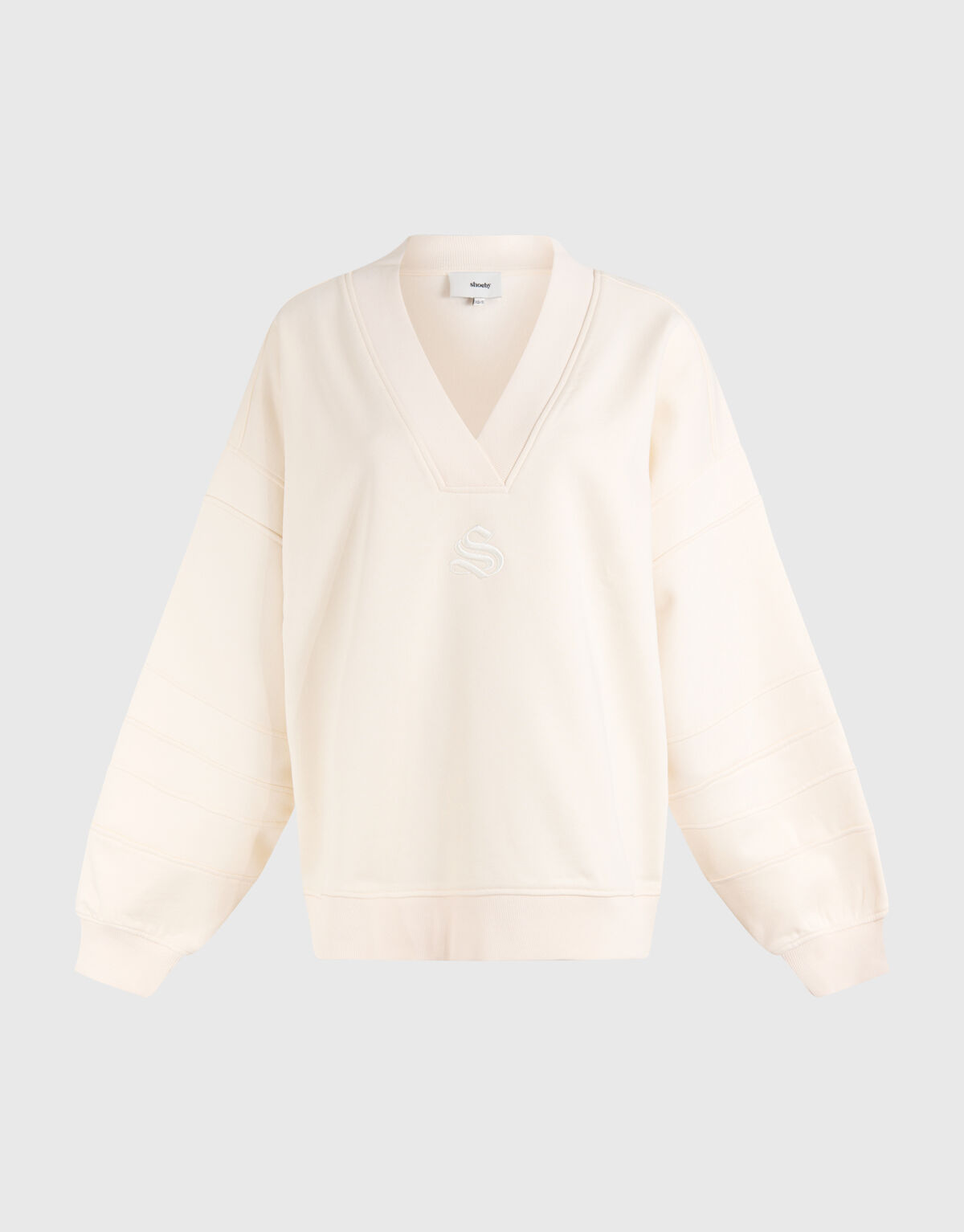 Varsity Logo Pullover Off White SHOEBY WOMEN
