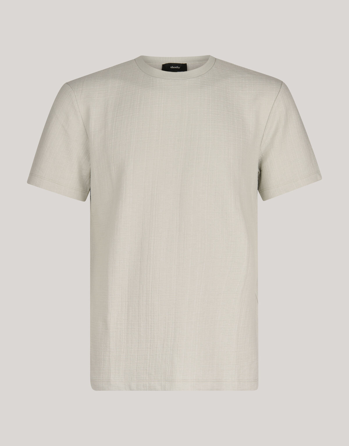 Strukturiertes T-shirt Hellgrau SHOEBY MEN