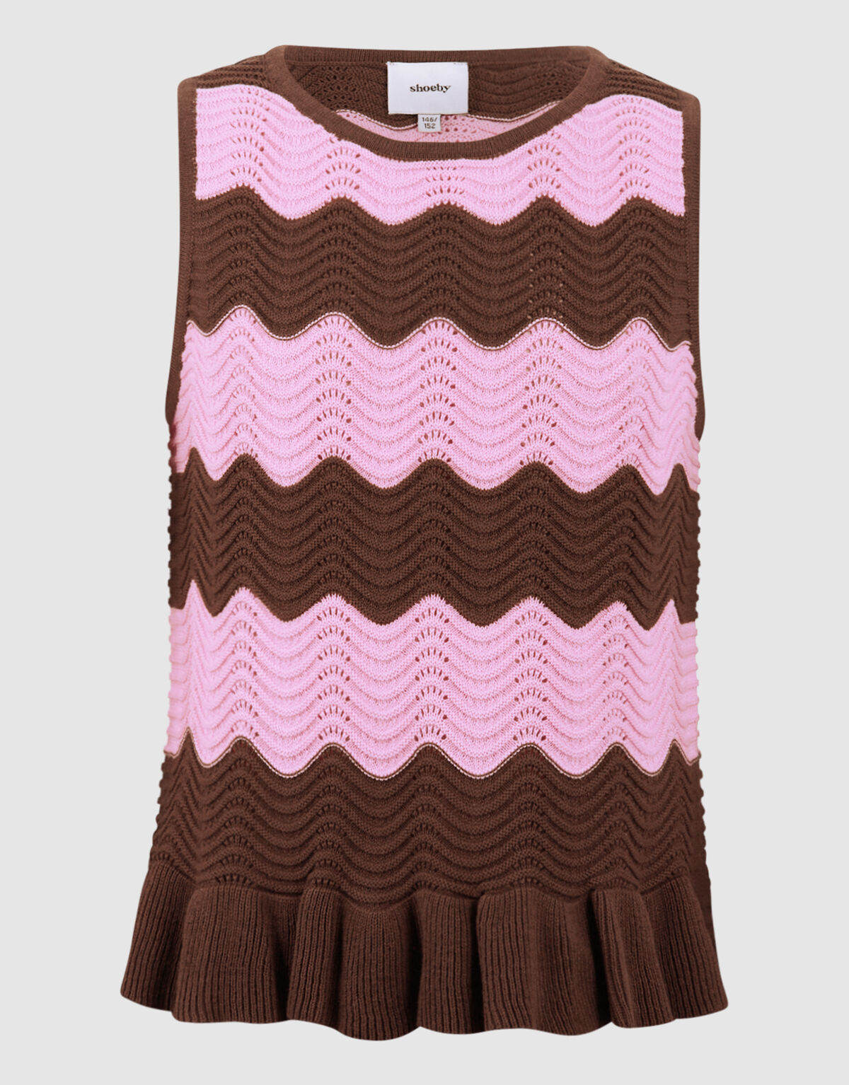 Geh&auml;keltes Oberteil Braun SHOEBY GIRLS