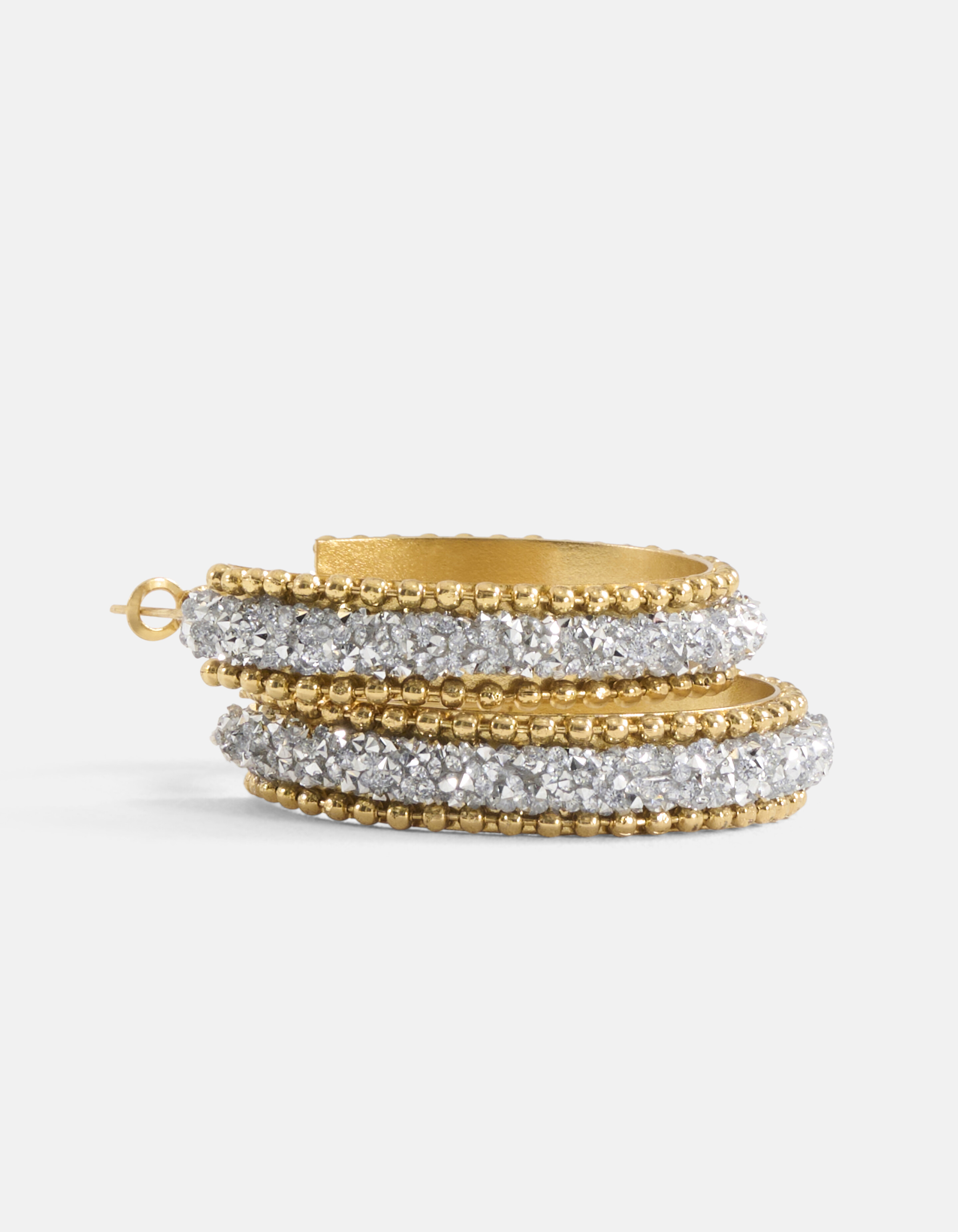 Strass-Ohrringe Gold SHOEBY ACCESSOIRES