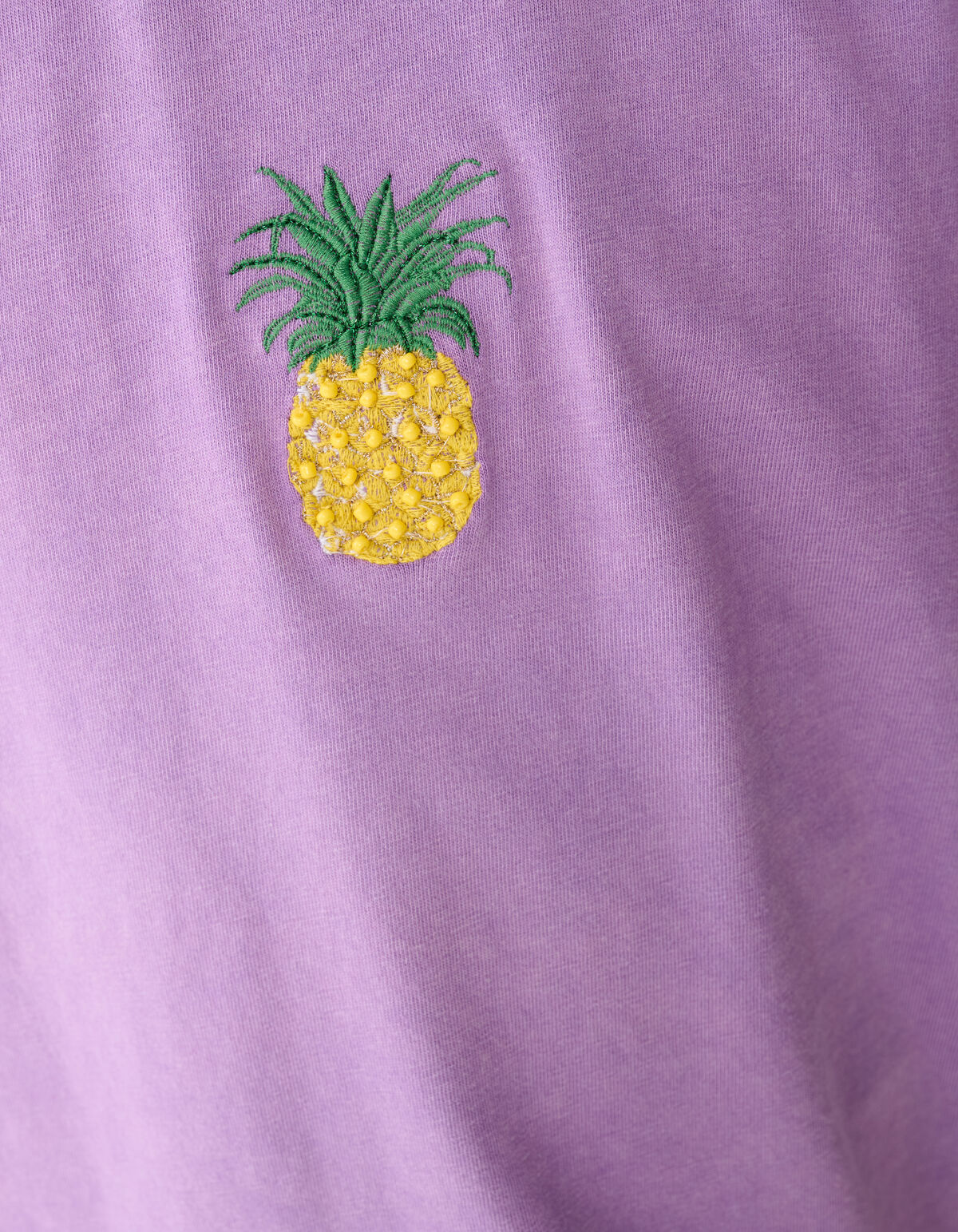 Washed Pineapple Artwork T-Shirt Lila SHOEBY GIRLS