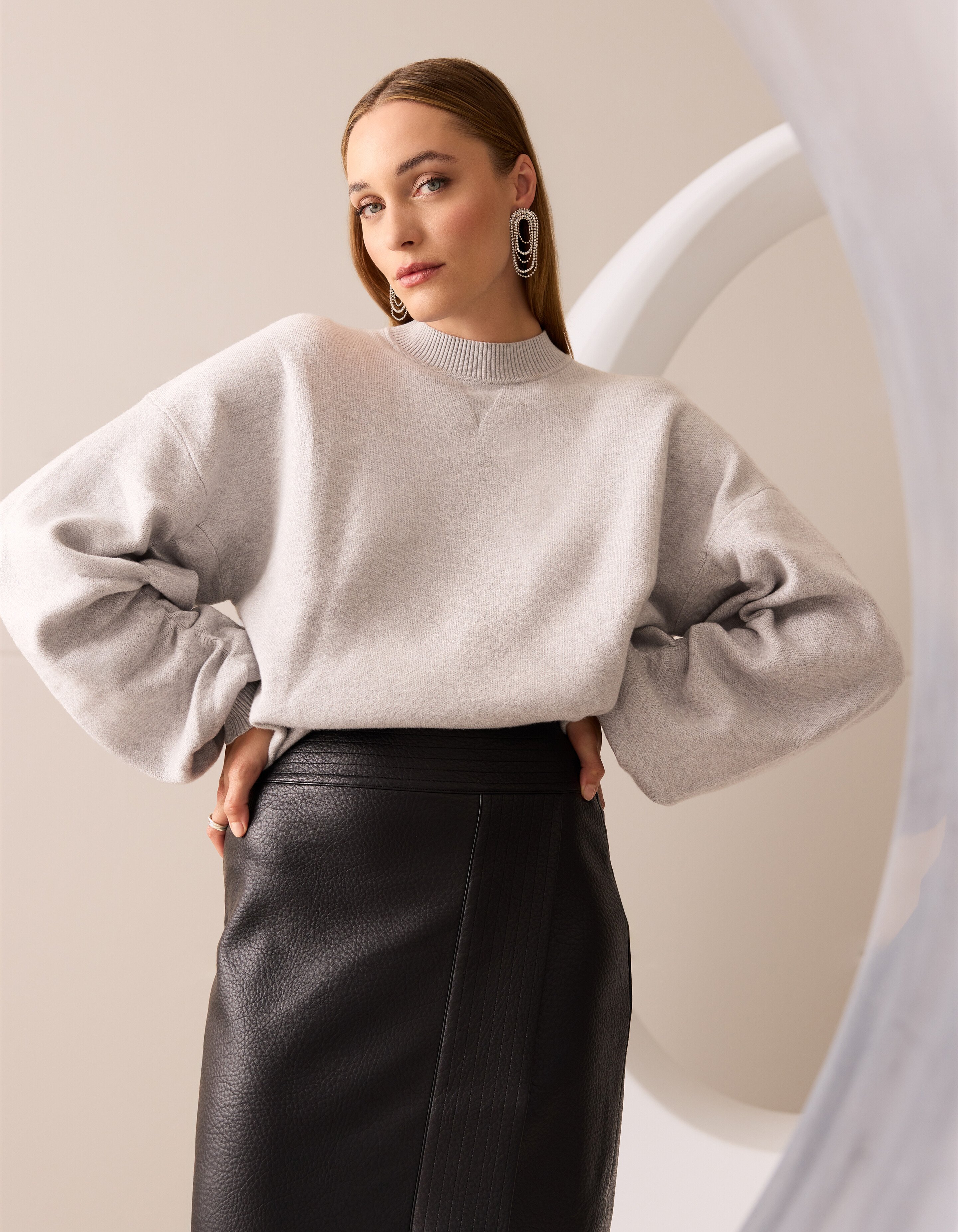 Weicher Strickpullover Grau von Mieke SHOEBY WOMEN