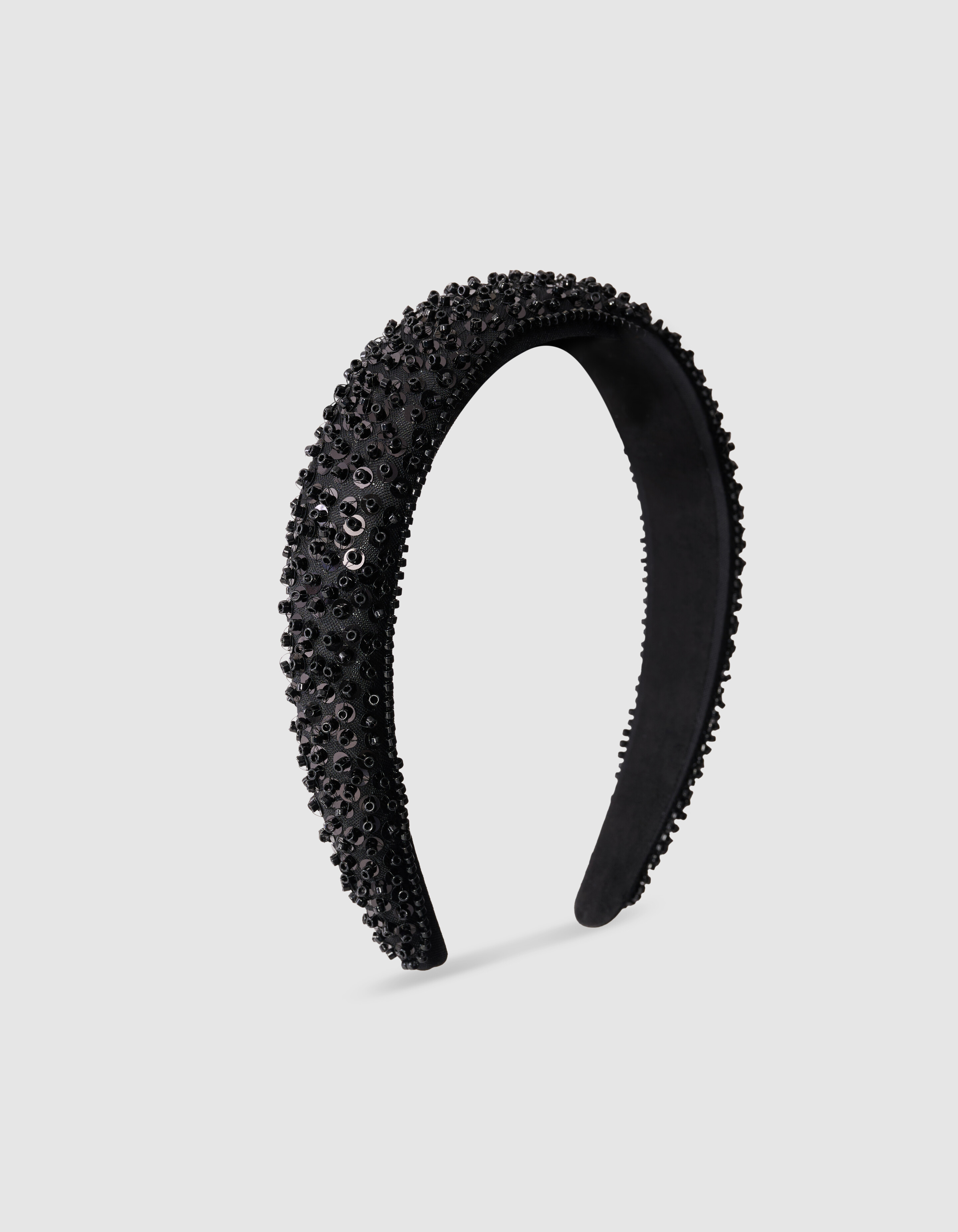 Perlen-Haarband Schwarz SHOEBY ACCESSOIRES