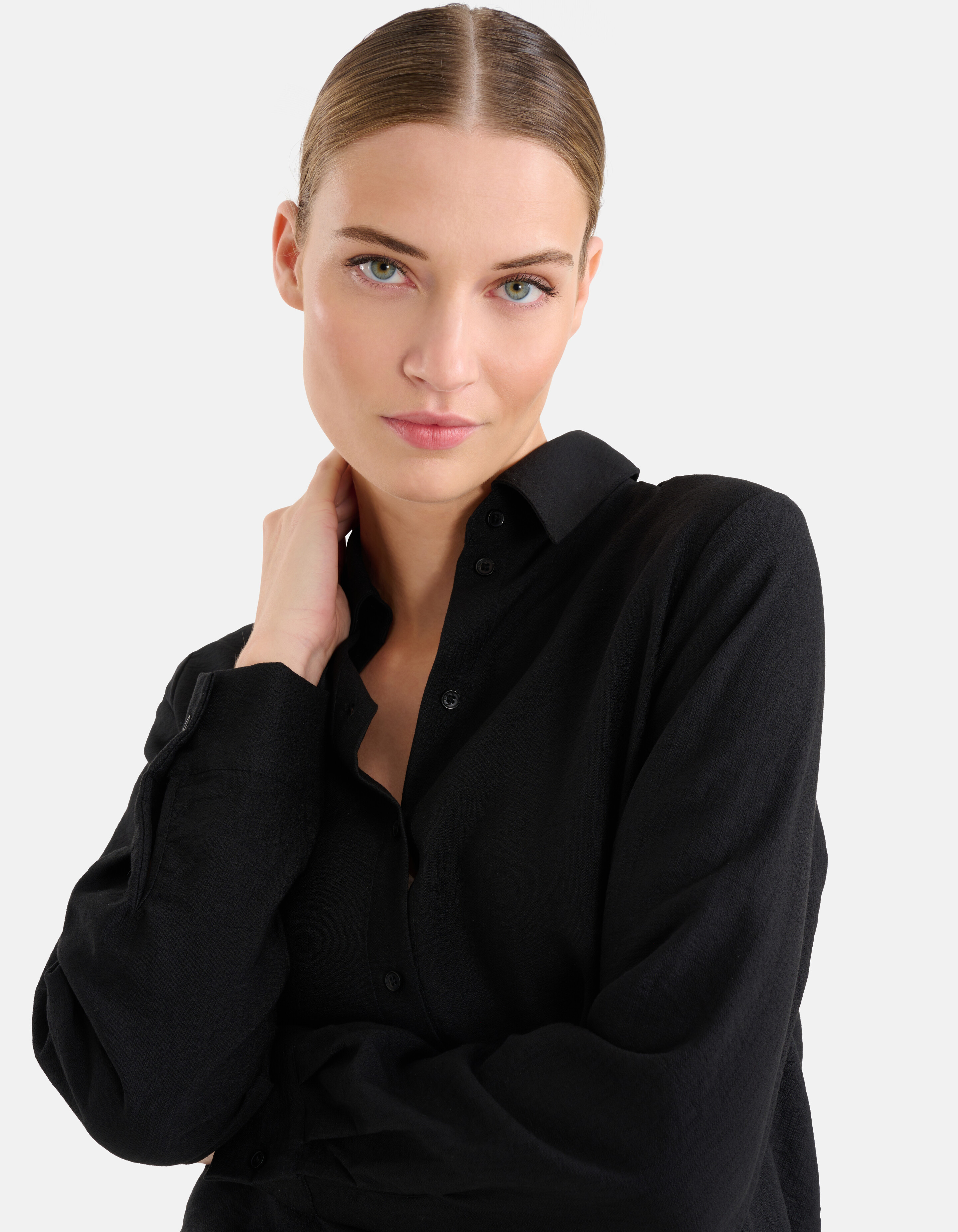 Strukturierte Bluse Schwarz SHOEBY WOMEN
