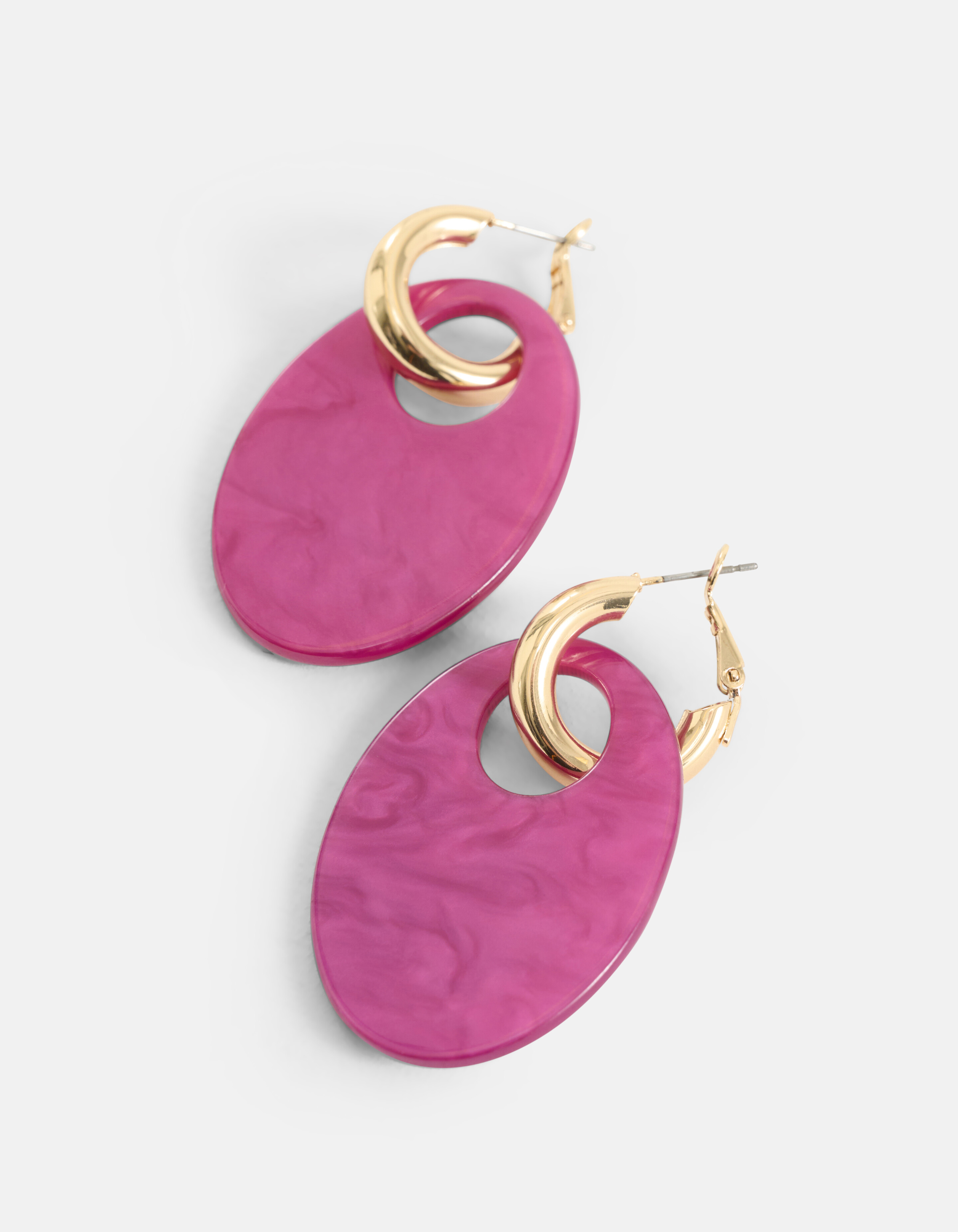 Ovale Ohrringe Rosa SHOEBY ACCESSOIRES
