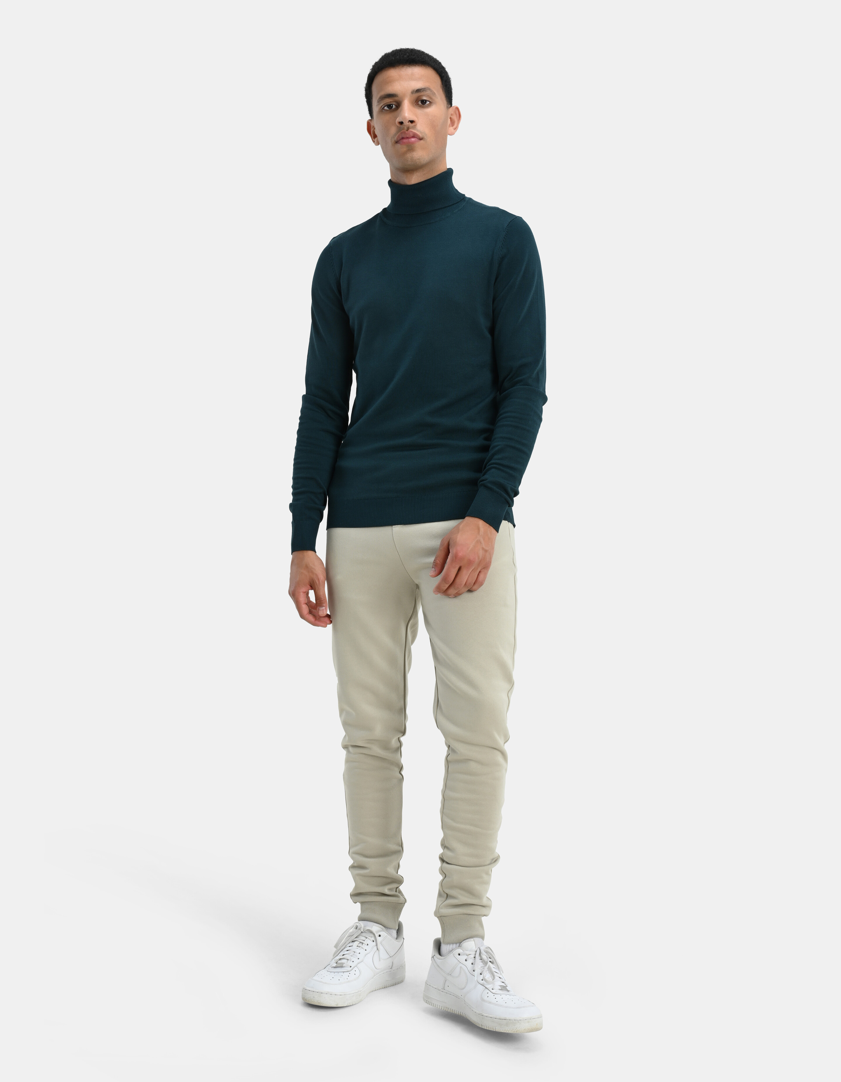 Rollkragenpullover Dunkelgrün SHOEBY MEN