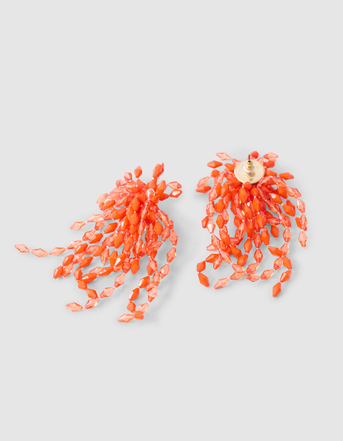 Perlenohrringe Orange SHOEBY ACCESSOIRES