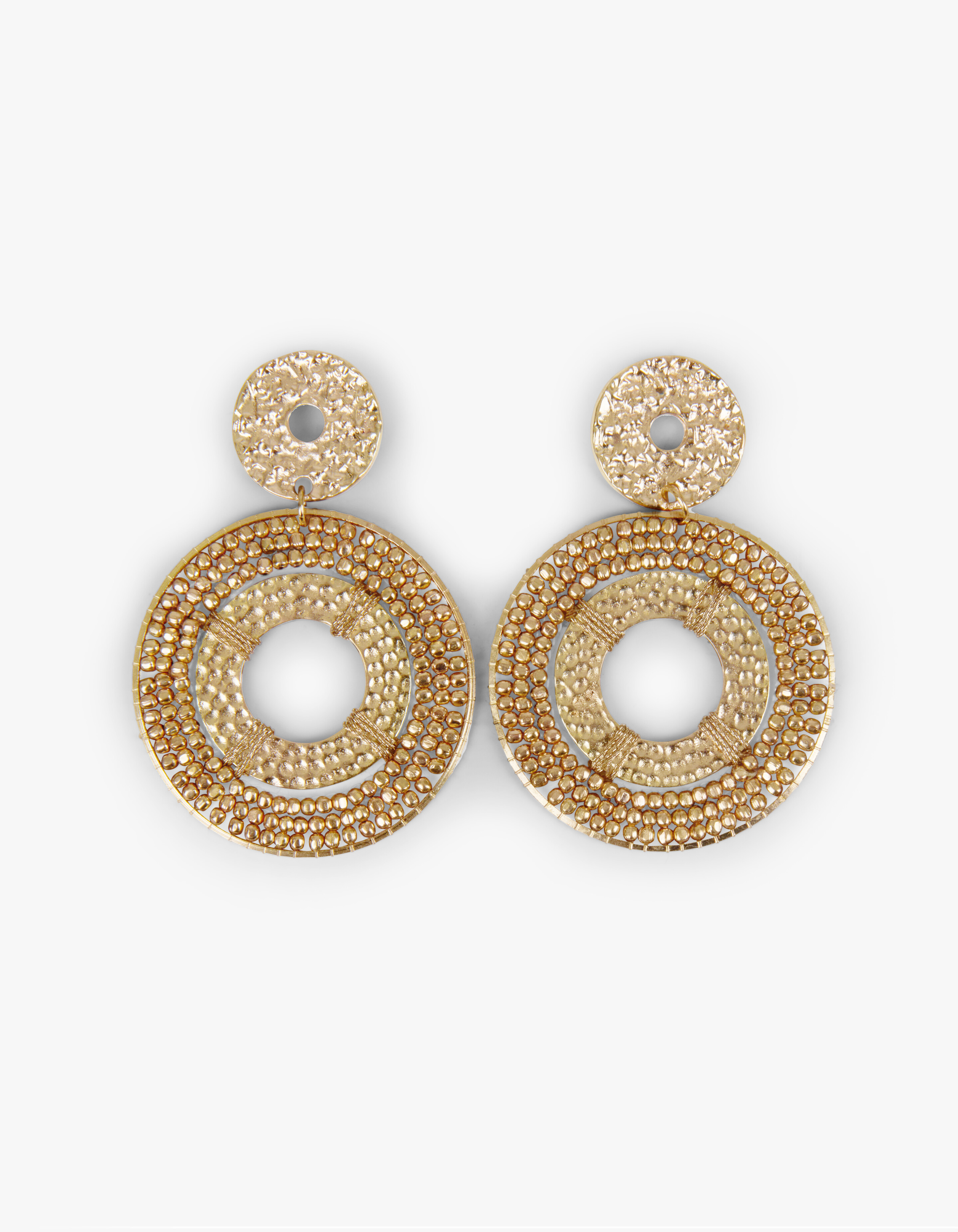 Runde goldene Ohrringe ACCESSOIRES SHOEBY