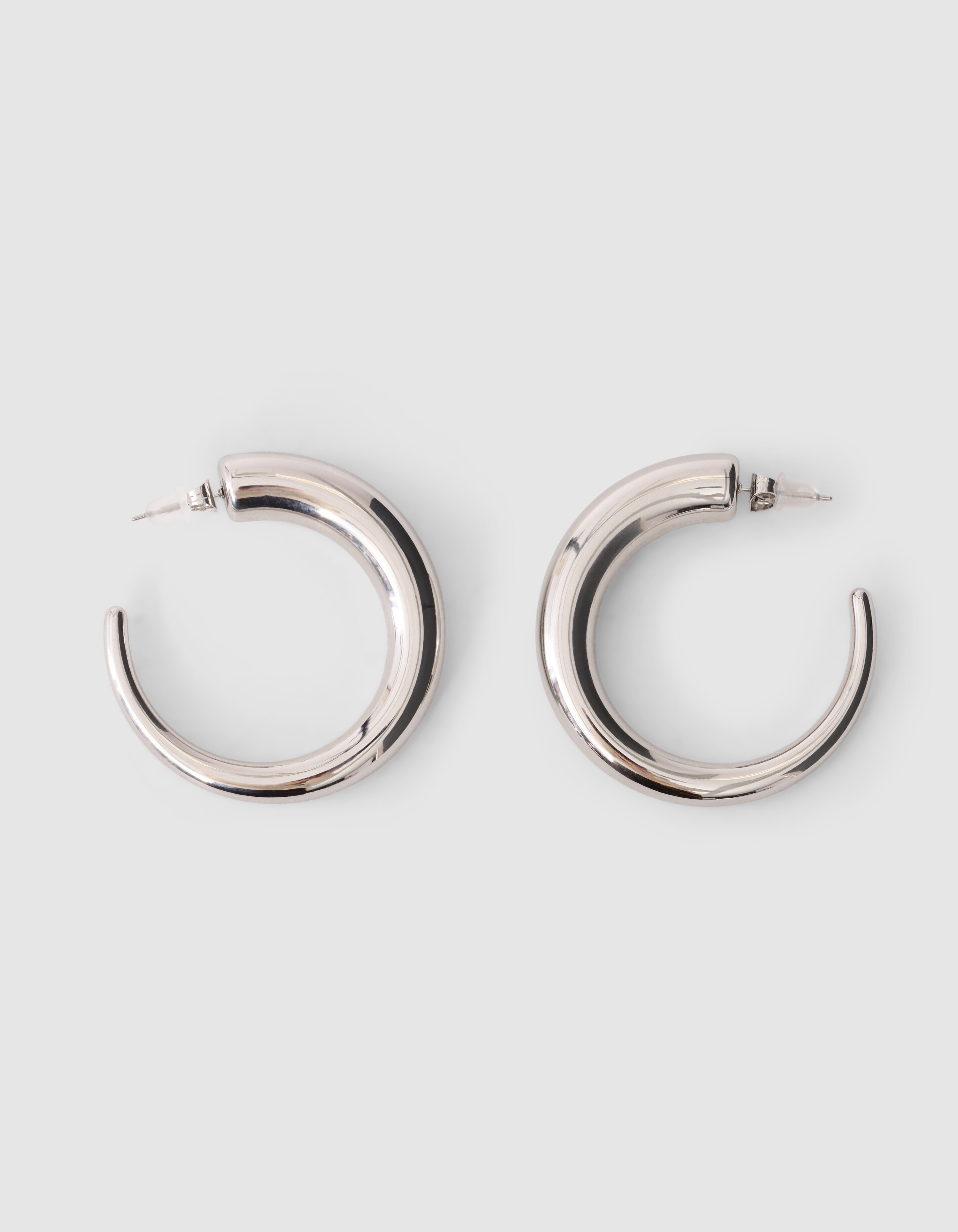 Gro&szlig;e Creolen Ohrringe Silber SHOEBY ACCESSOIRES