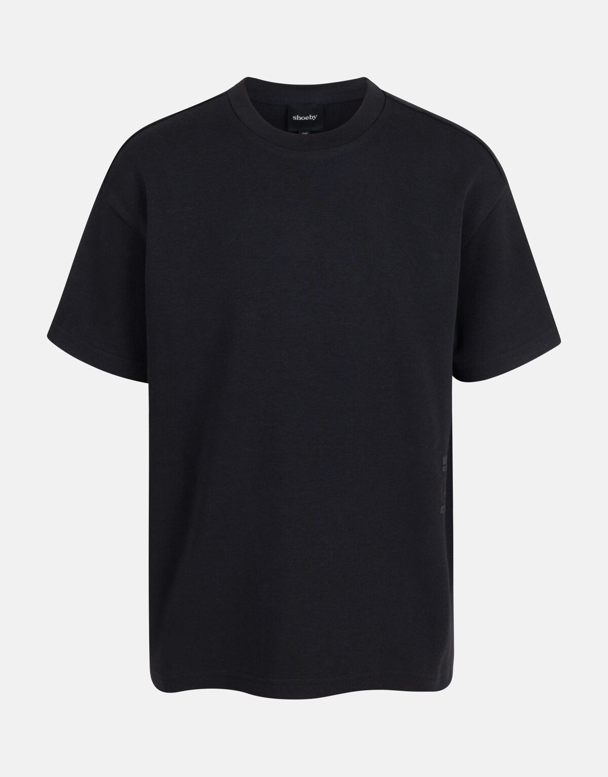 Schweres Basic-T-Shirt Schwarz SHOEBY BOYS
