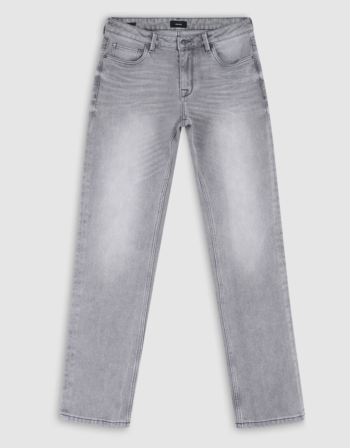 Straight Fit Jeans Grau L32 SHOEBY MEN