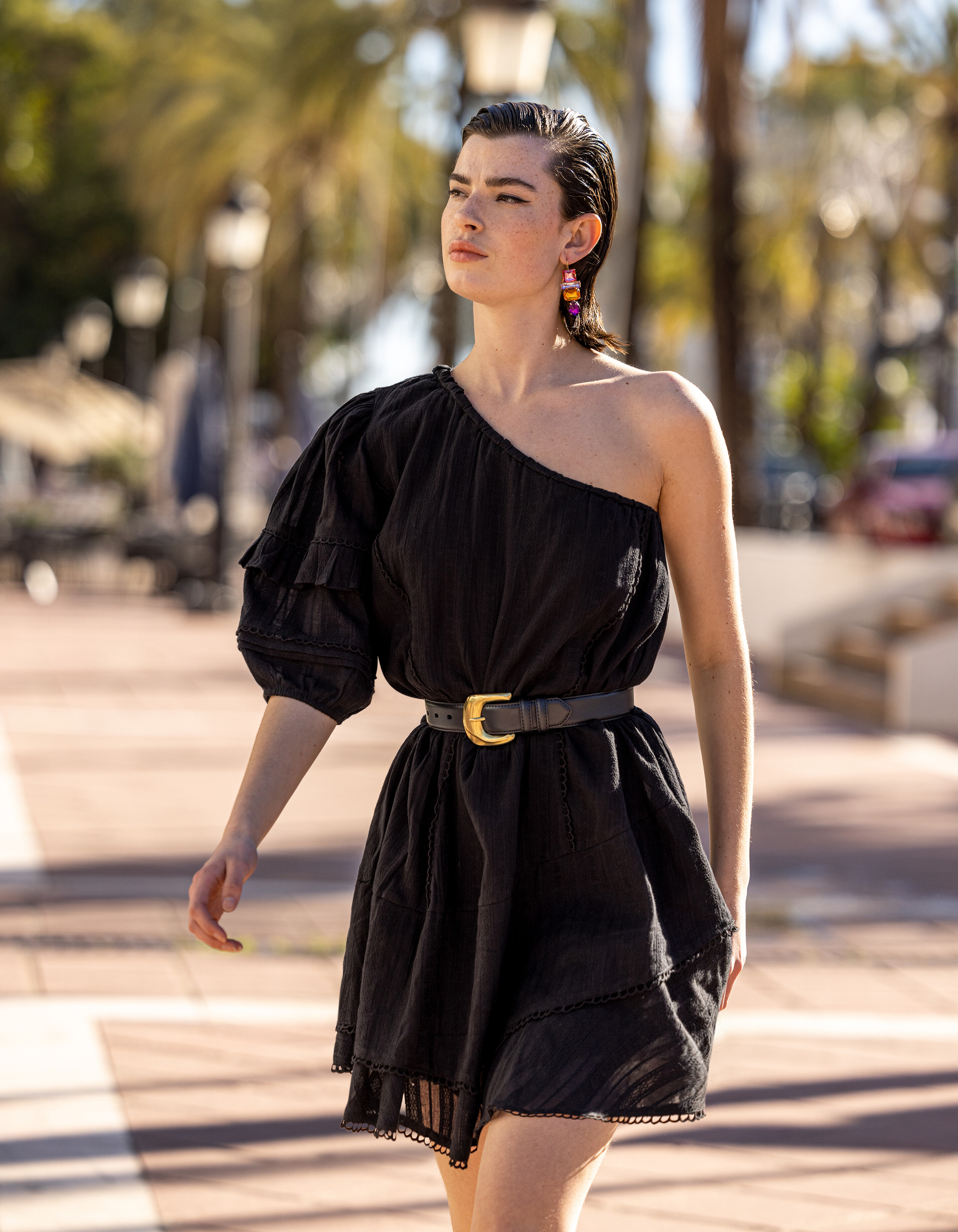 One Shoulder Kleid Schwarz SHOEBY WOMEN