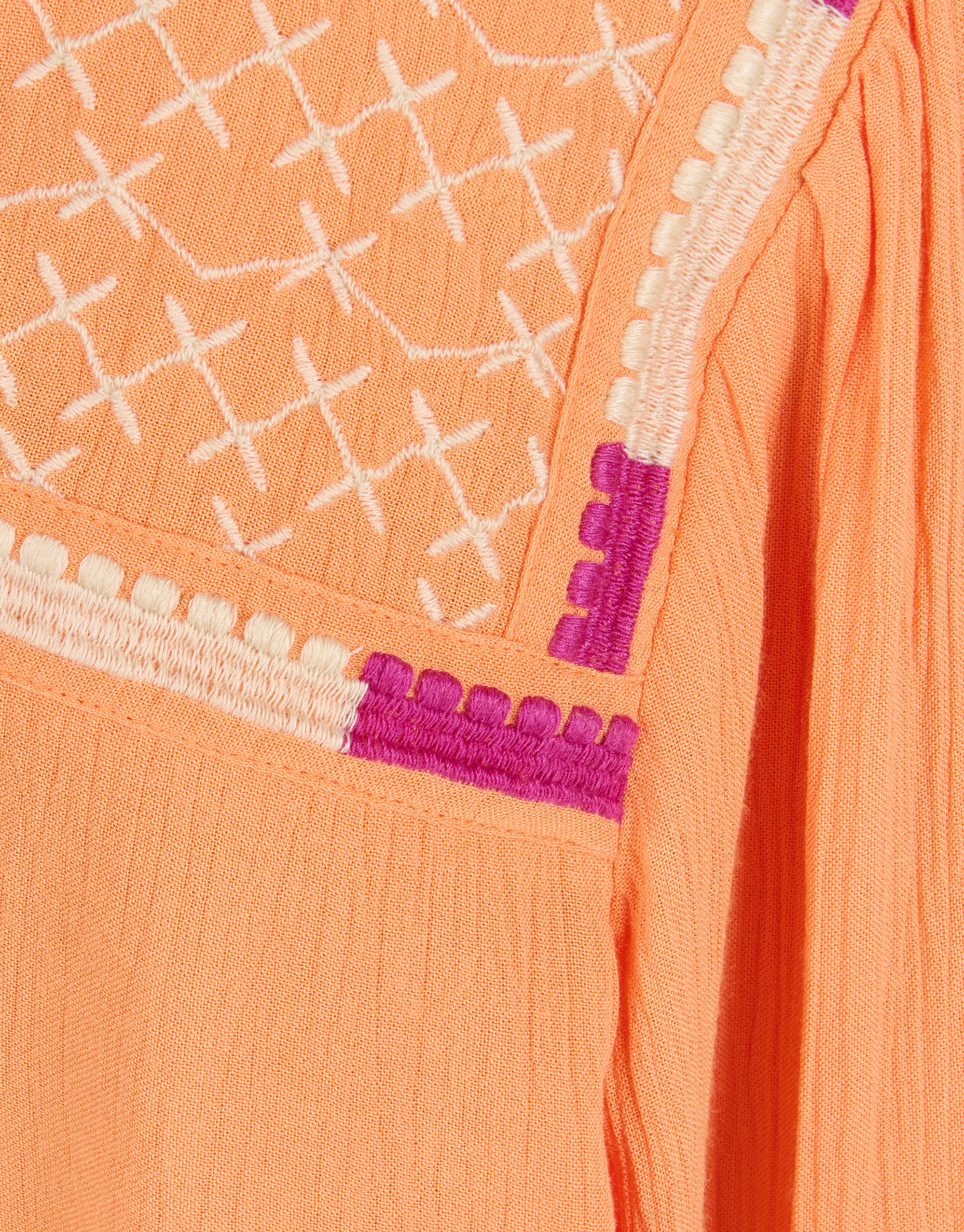Bluse mit Stickerei Orange SHOEBY GIRLS