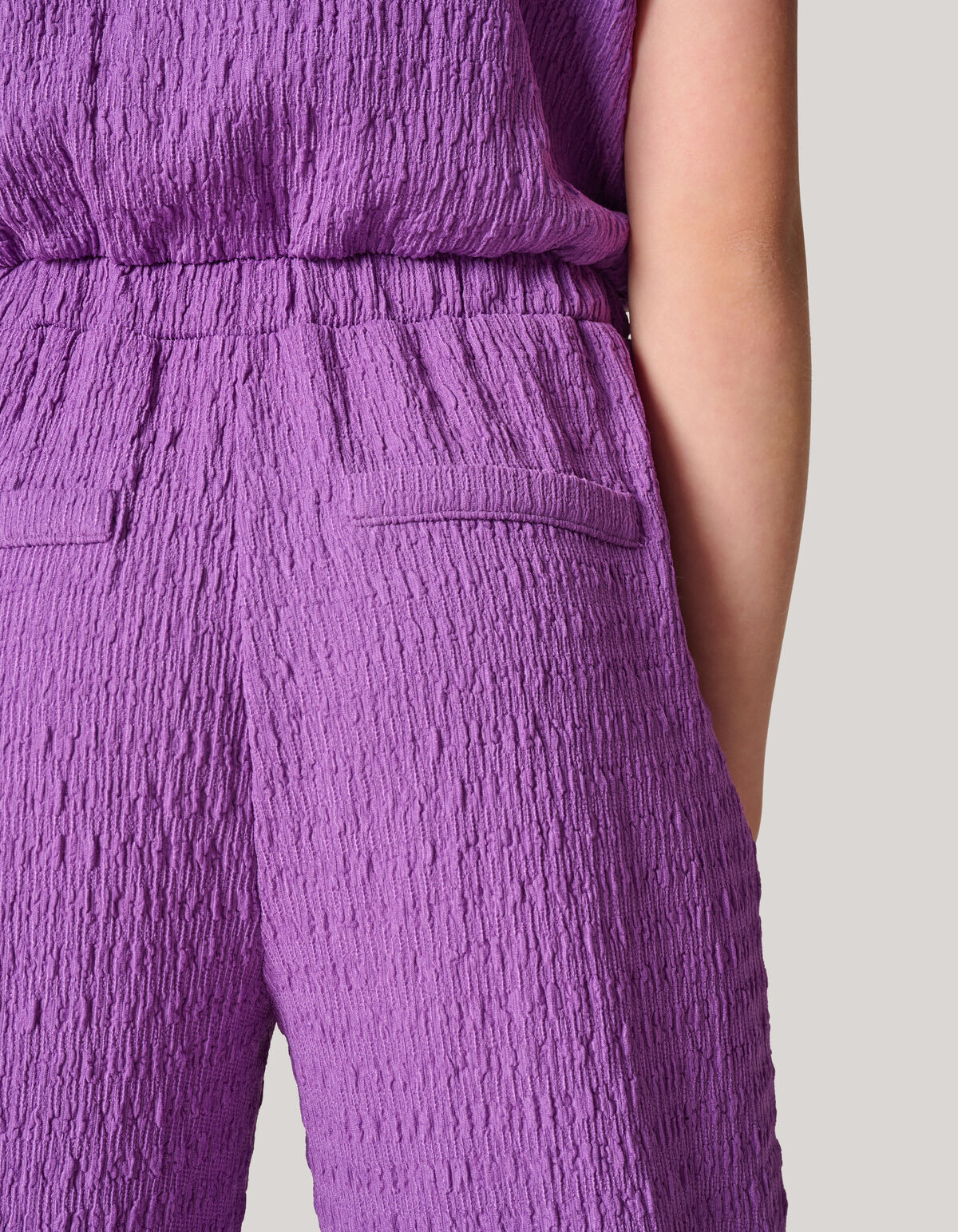 Gehäkelter Jumpsuit Dunkelviolett SHOEBY GIRLS