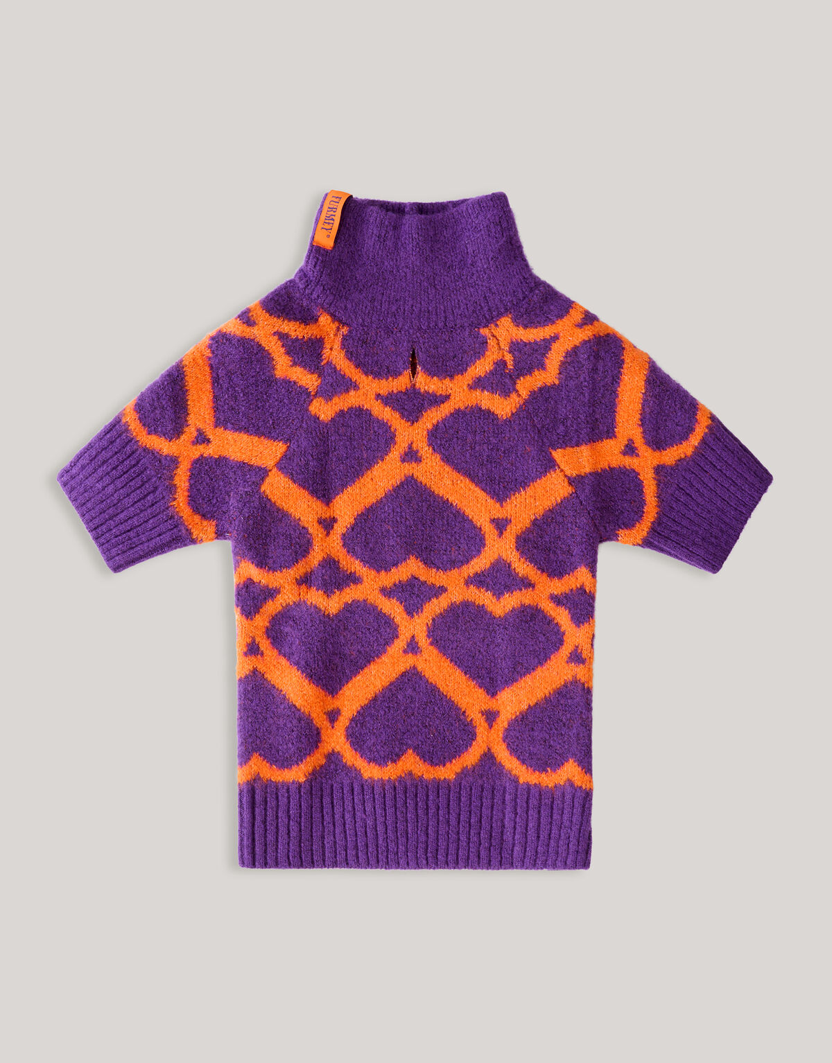 Herz gedruckt Hund Pullover lila SHOEBY ACCESSOIRES