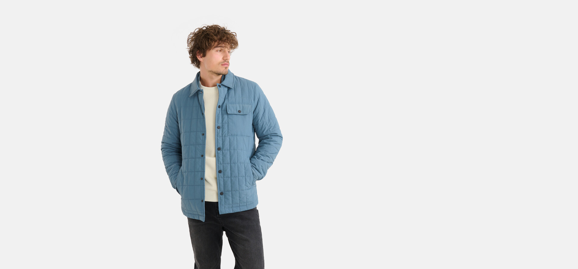 Steppjacke Blau SHOEBY MEN