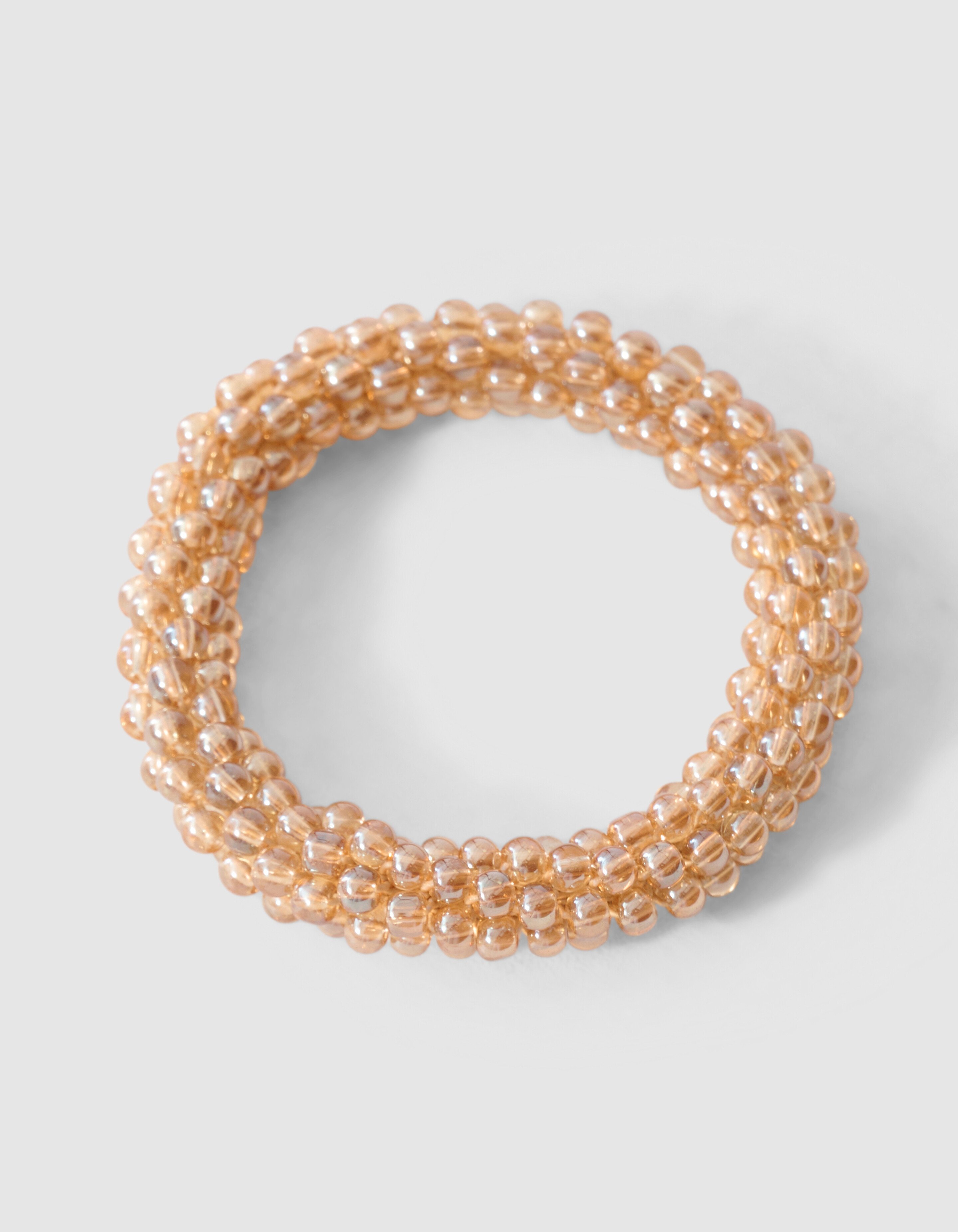 Perlenbesetztes Haargummi Gold SHOEBY ACCESSOIRES