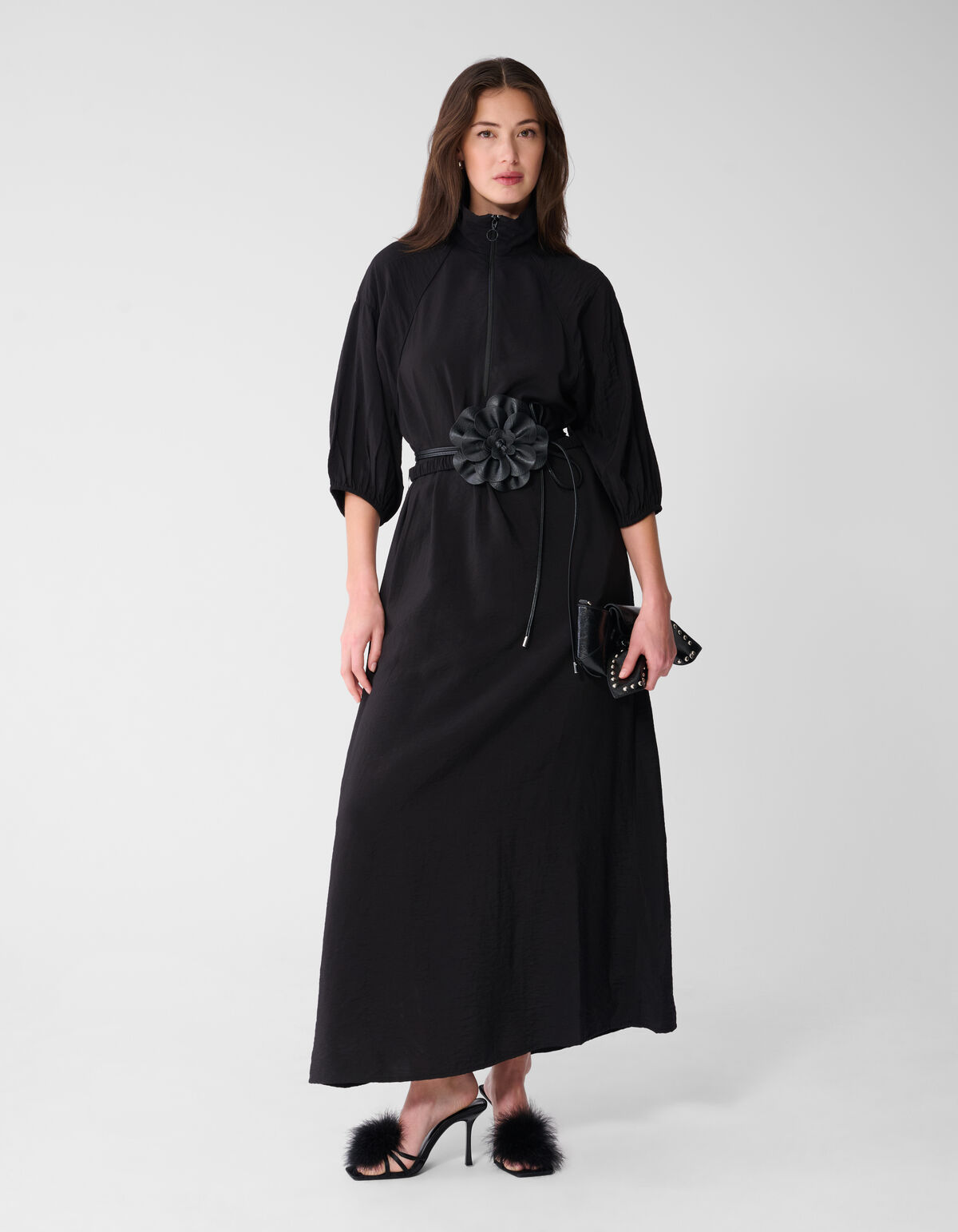 Sportlicher Trainingsanzug Maxi Kleid Schwarz SHOEBY WOMEN