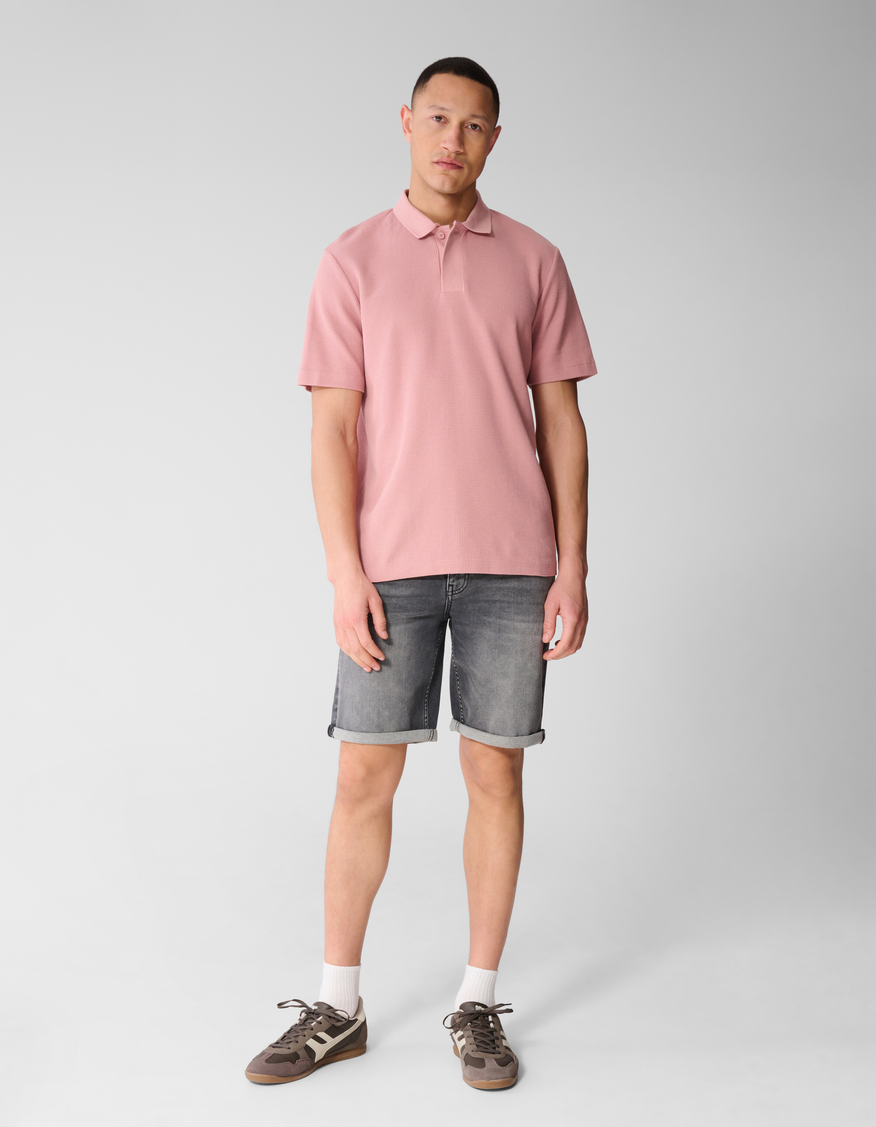 Waffel Polo Rosa SHOEBY MEN