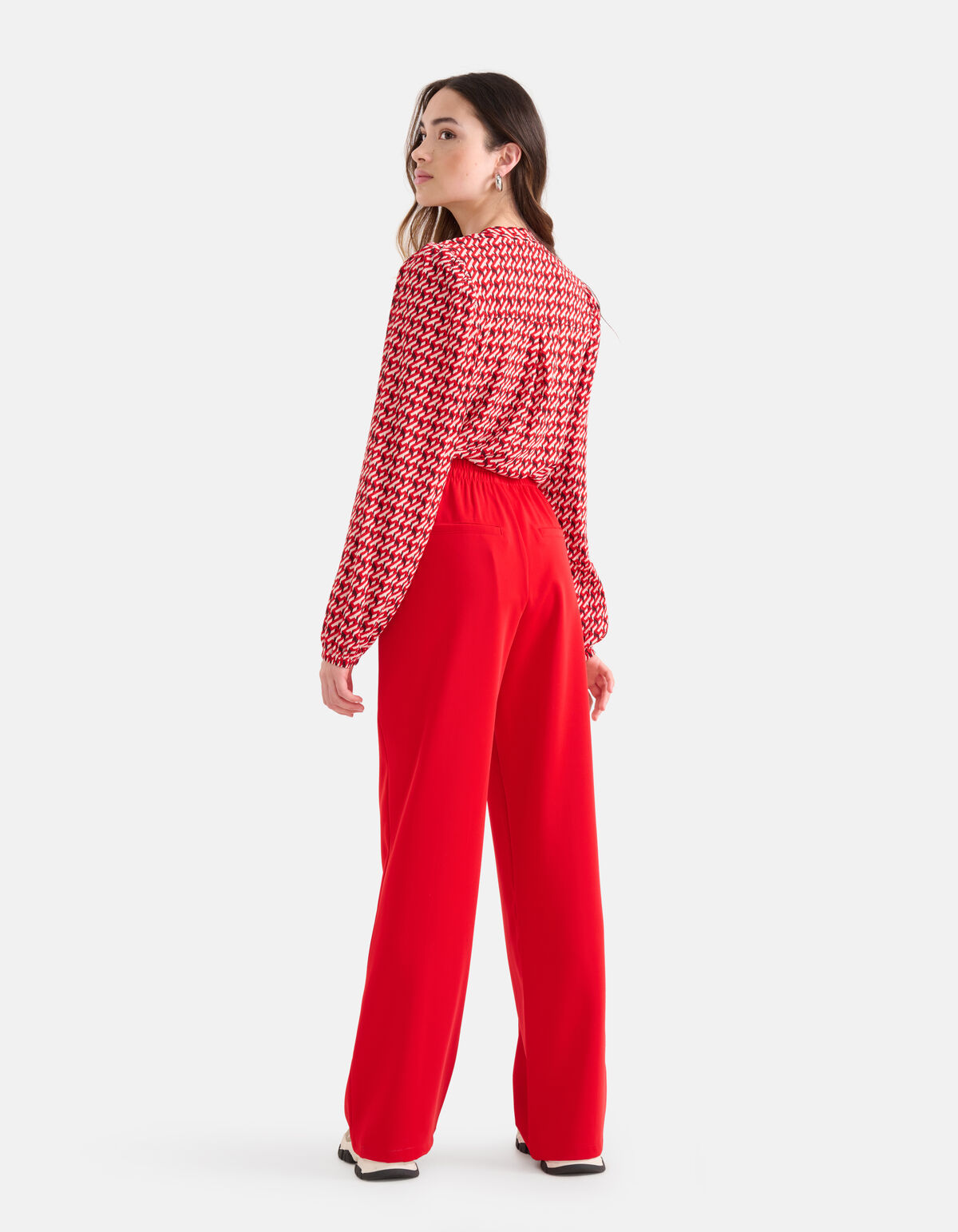 Grafik Crinkle Top Rot SHOEBY WOMEN