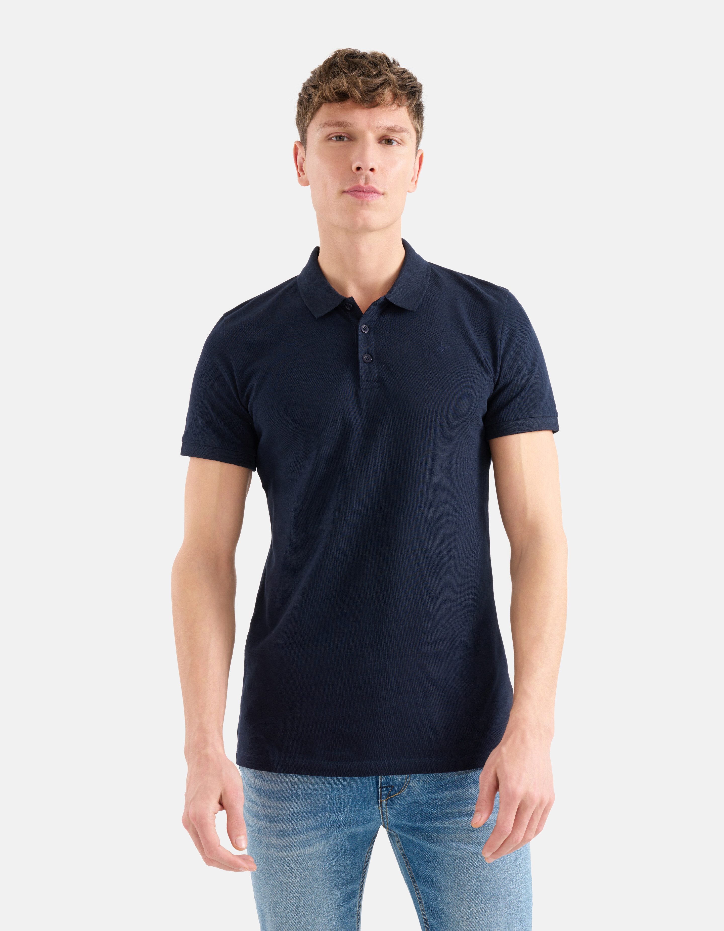 Basic Polo Dunkelblau SHOEBY MEN