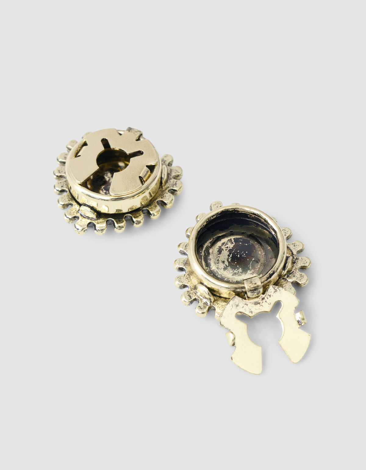 Herz Button Clip Gold SHOEBY ACCESSOIRES