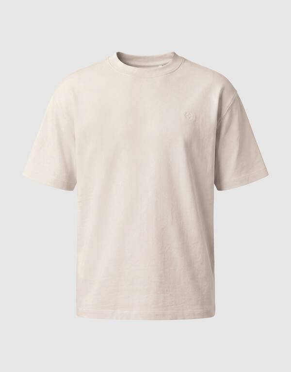 Twill-Grafik-T-Shirt Hellgrau SHOEBY MEN