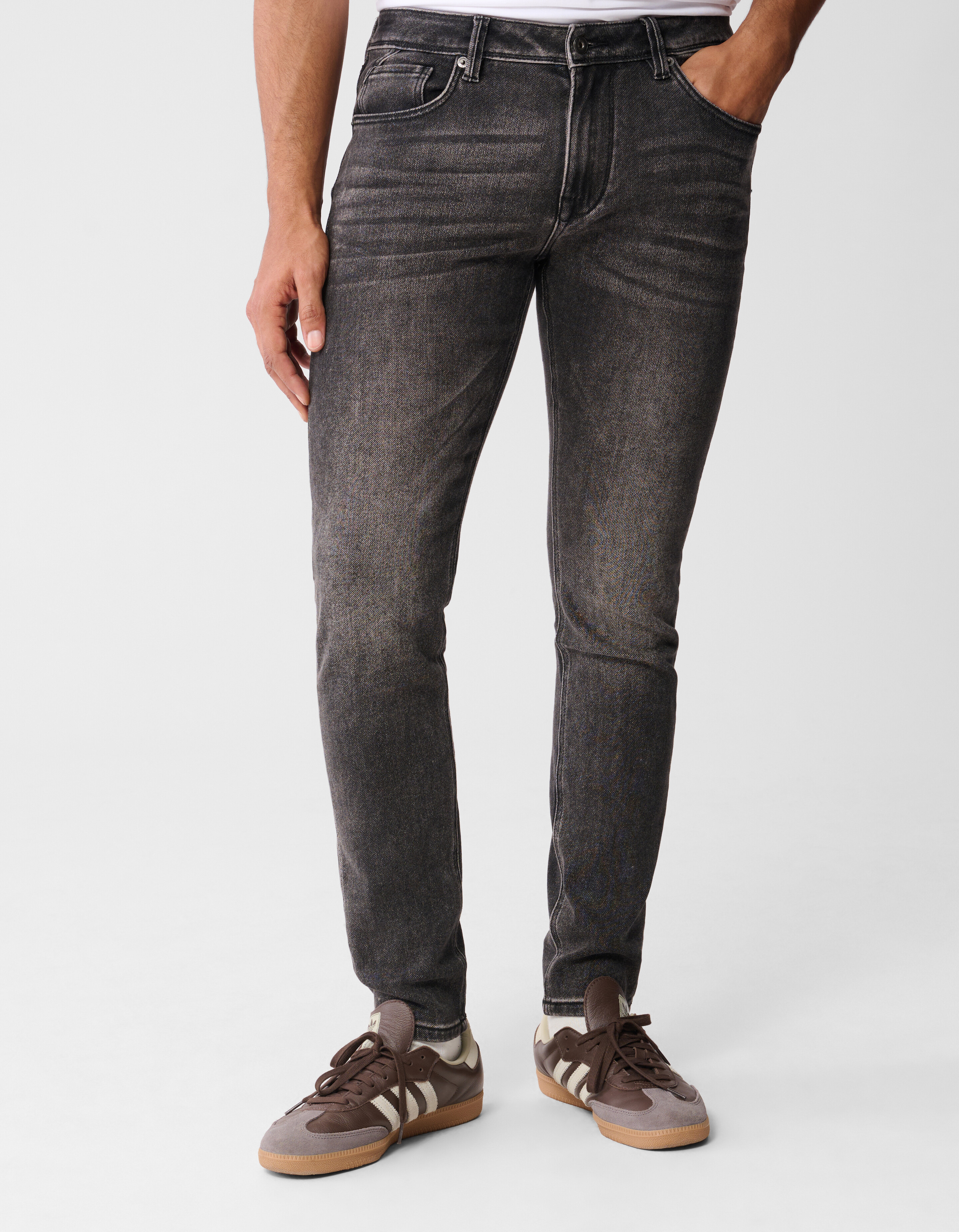 Schmale Jog-Jeans Grau L32 SHOEBY MEN