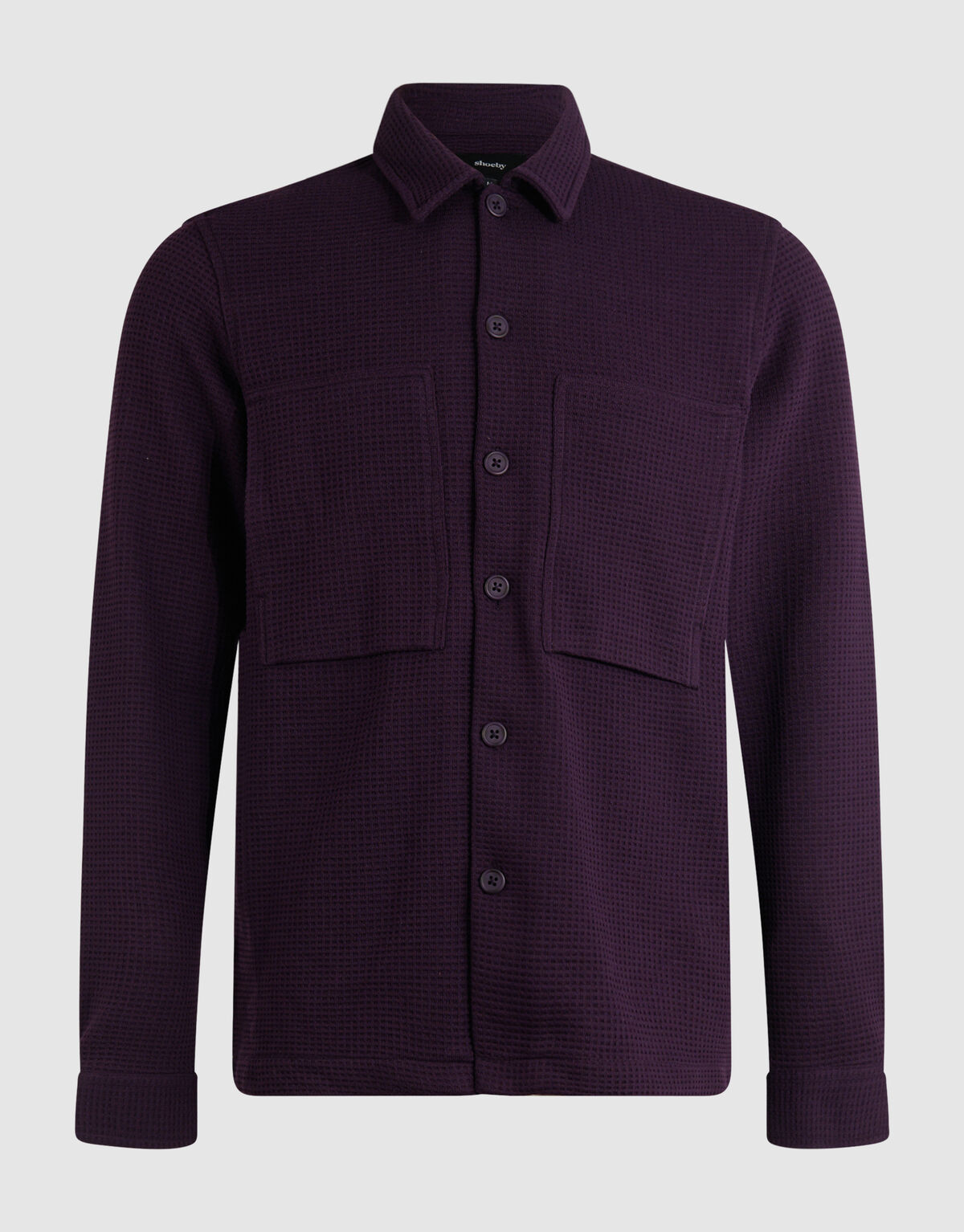 Waffle Overshirt Dunkelrot SHOEBY MEN