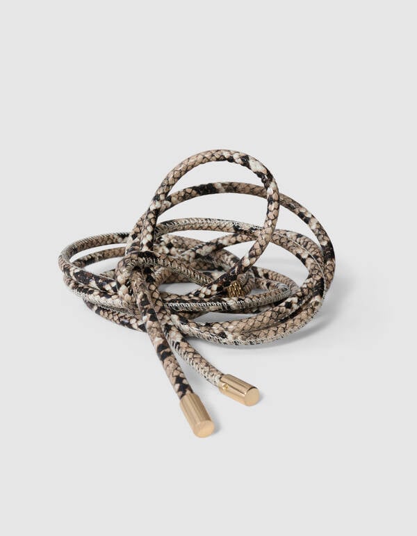 Schlangenriemen Hellbraun SHOEBY ACCESSOIRES