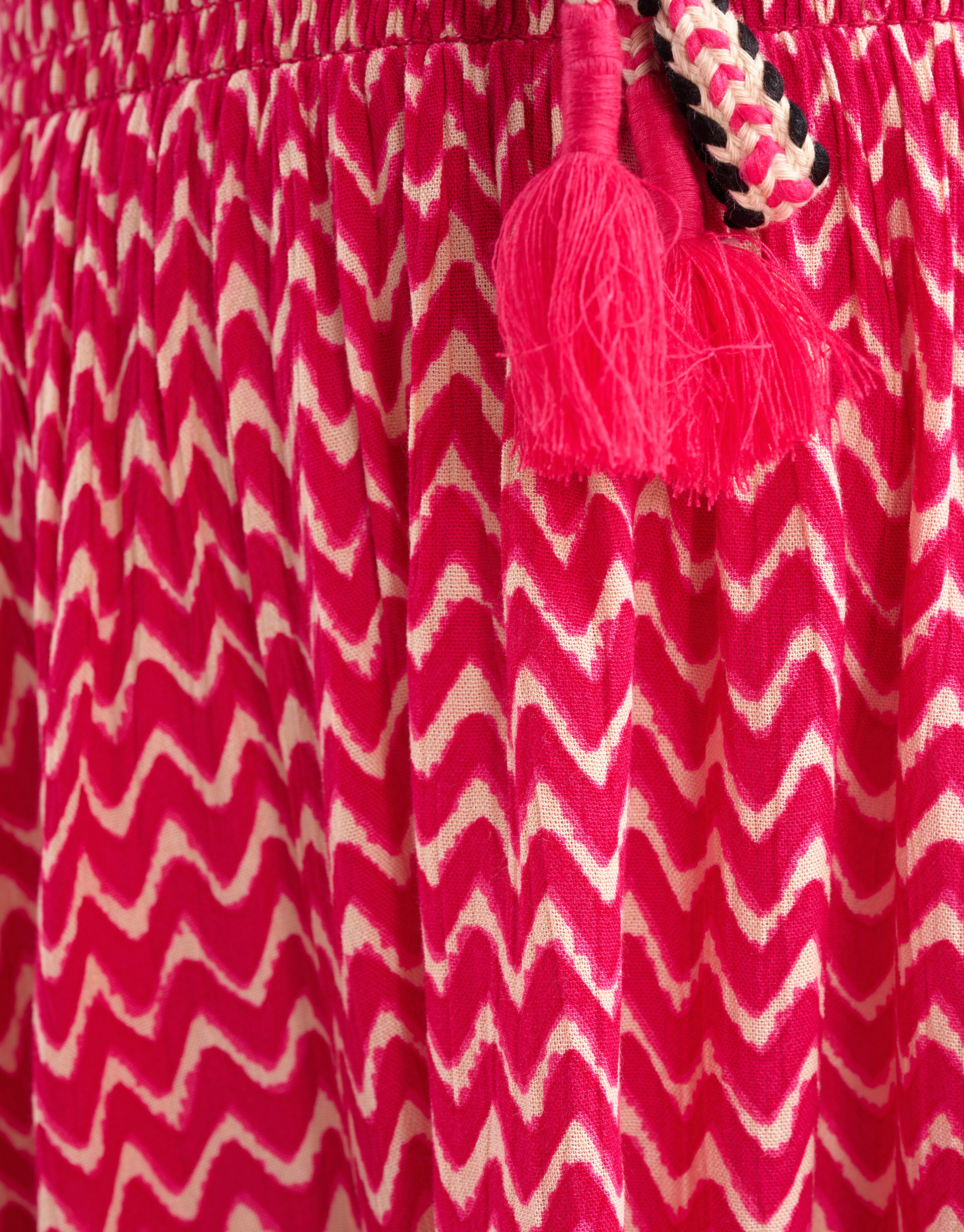 Printed Crinkle Jurk Roze SHOEBY GIRLS