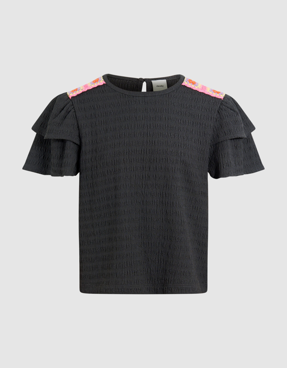 Crinkle Top Dunkelgrau SHOEBY GIRLS