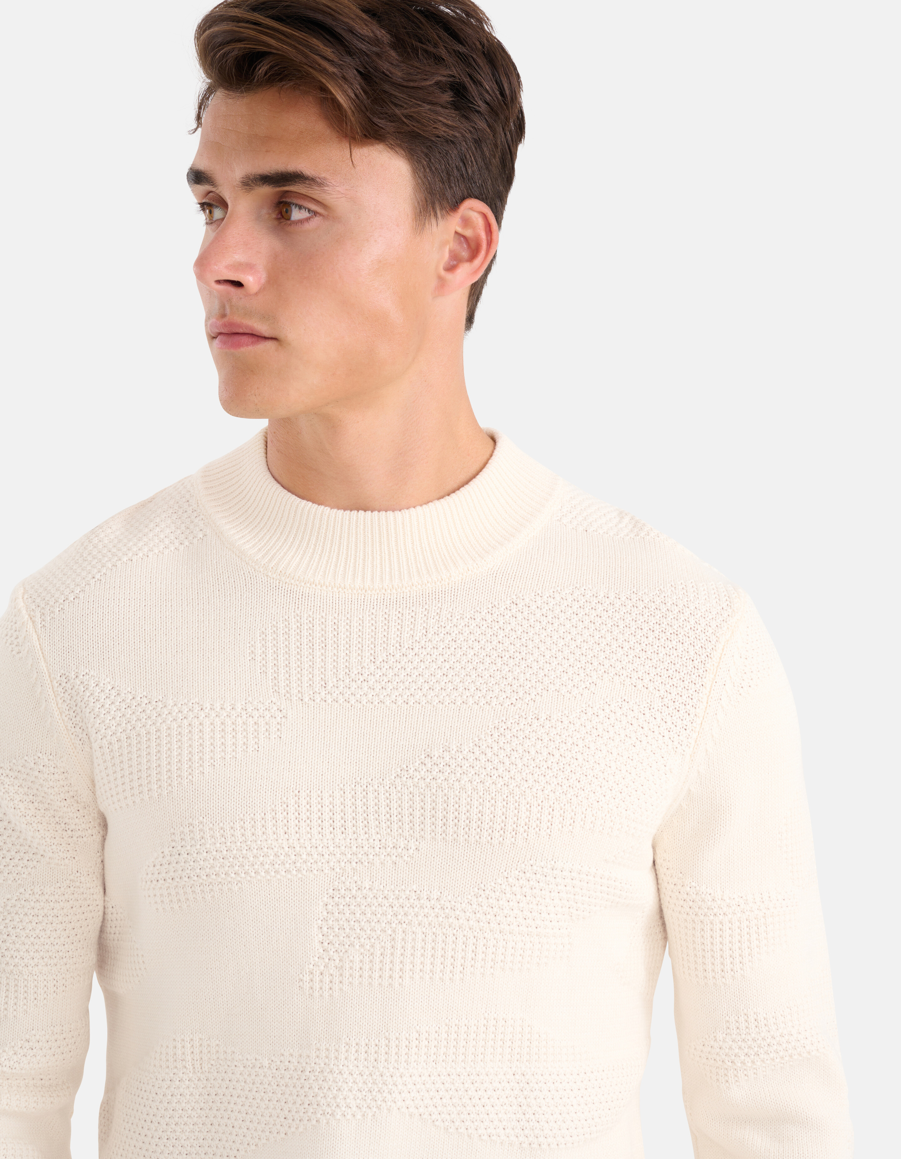 Strukturierter Pullover Off White SHOEBY MEN