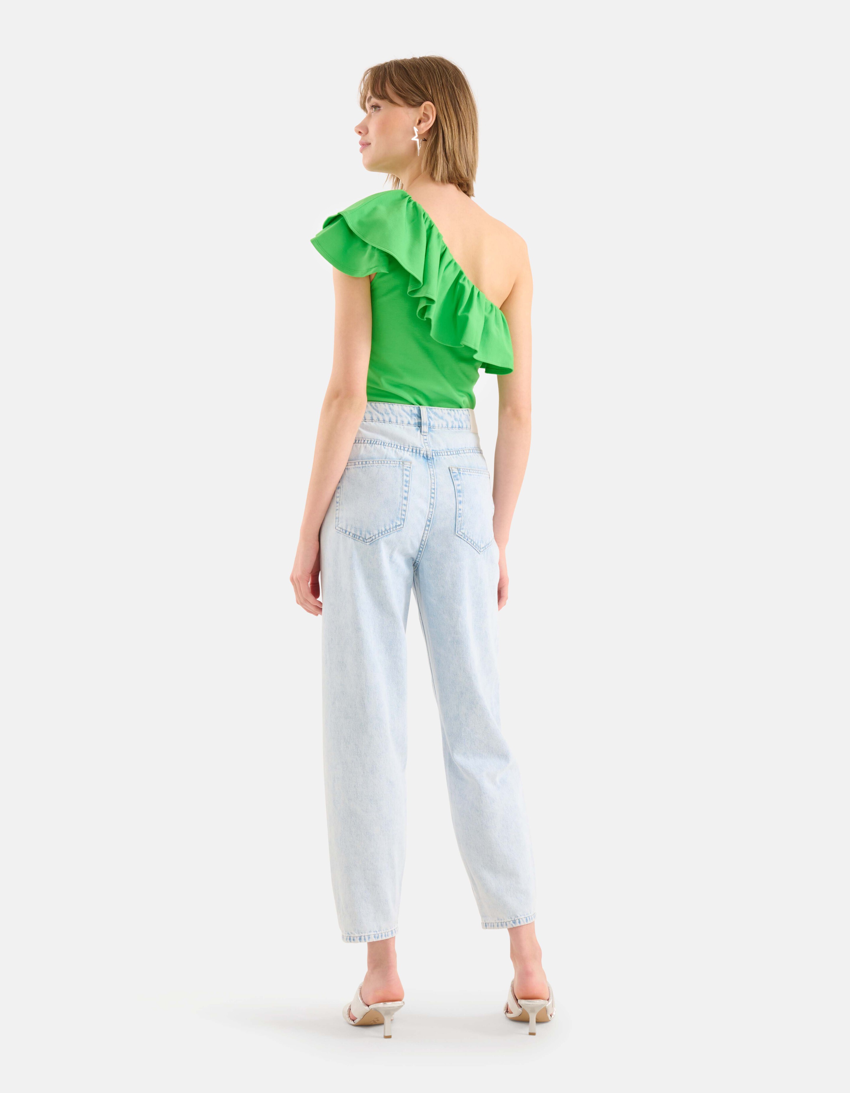 Rüschen-Top Grün SHOEBY WOMEN