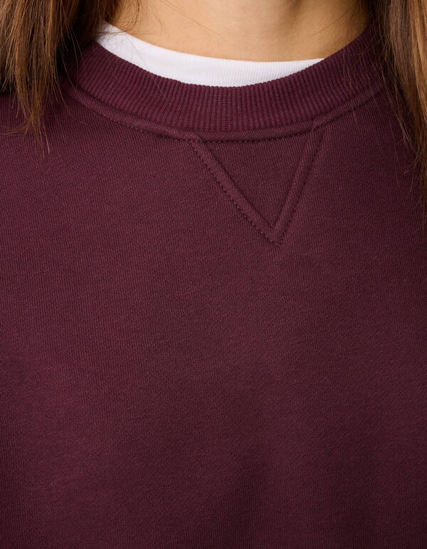 Pullover mit weiten Ärmeln, dunkelrot SHOEBY WOMEN